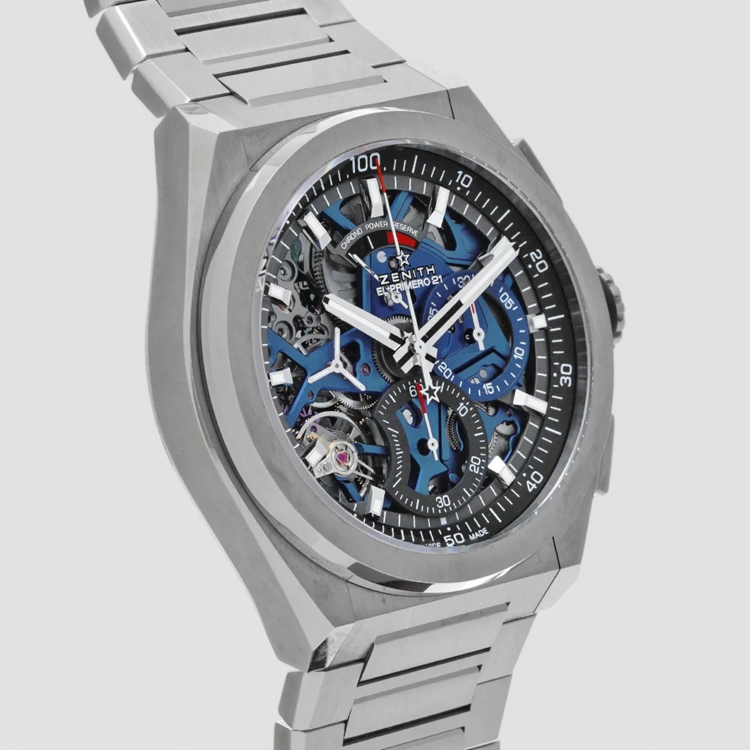 Defy El Primero 21 Titanium Skeleton Dial & Bracelet