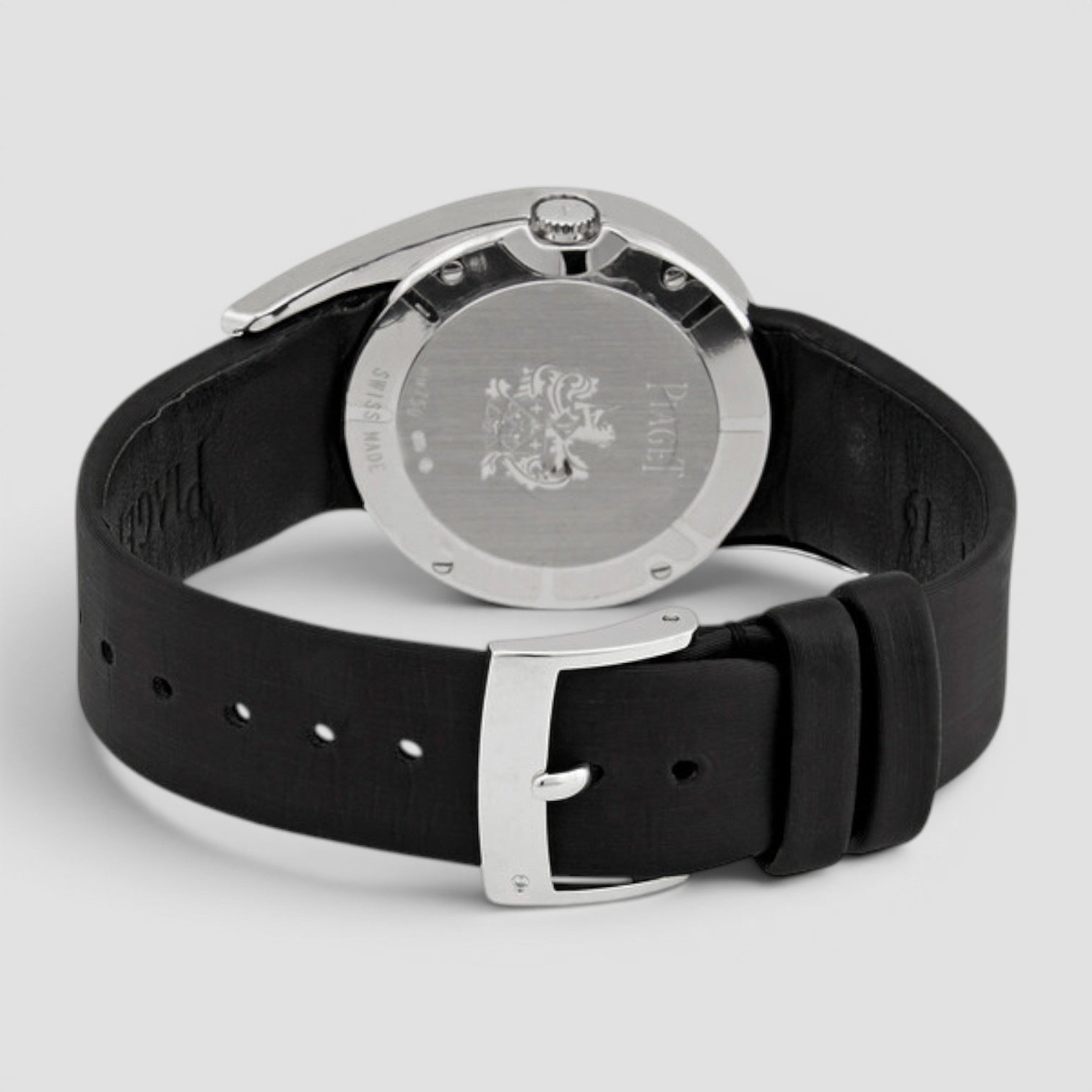 Limelight Gala Silver Diamond Dial Satin Ladies Watch