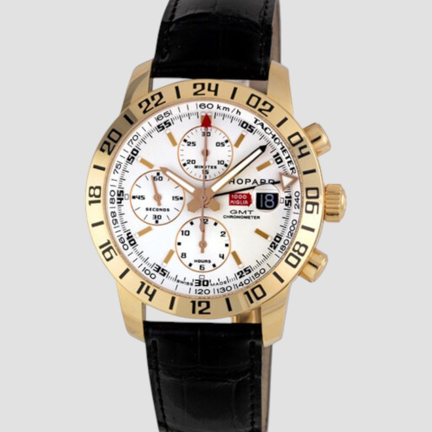 Mille Miglia Men's Rose Gold GMT Chronograph Watch