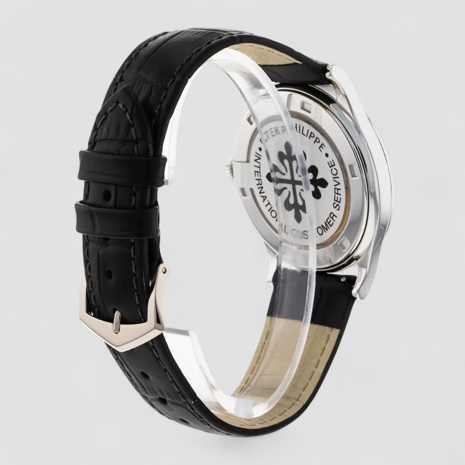 Calatrava 5297G 18K White Gold Black Dial / Diamond Bezel 2022 Description