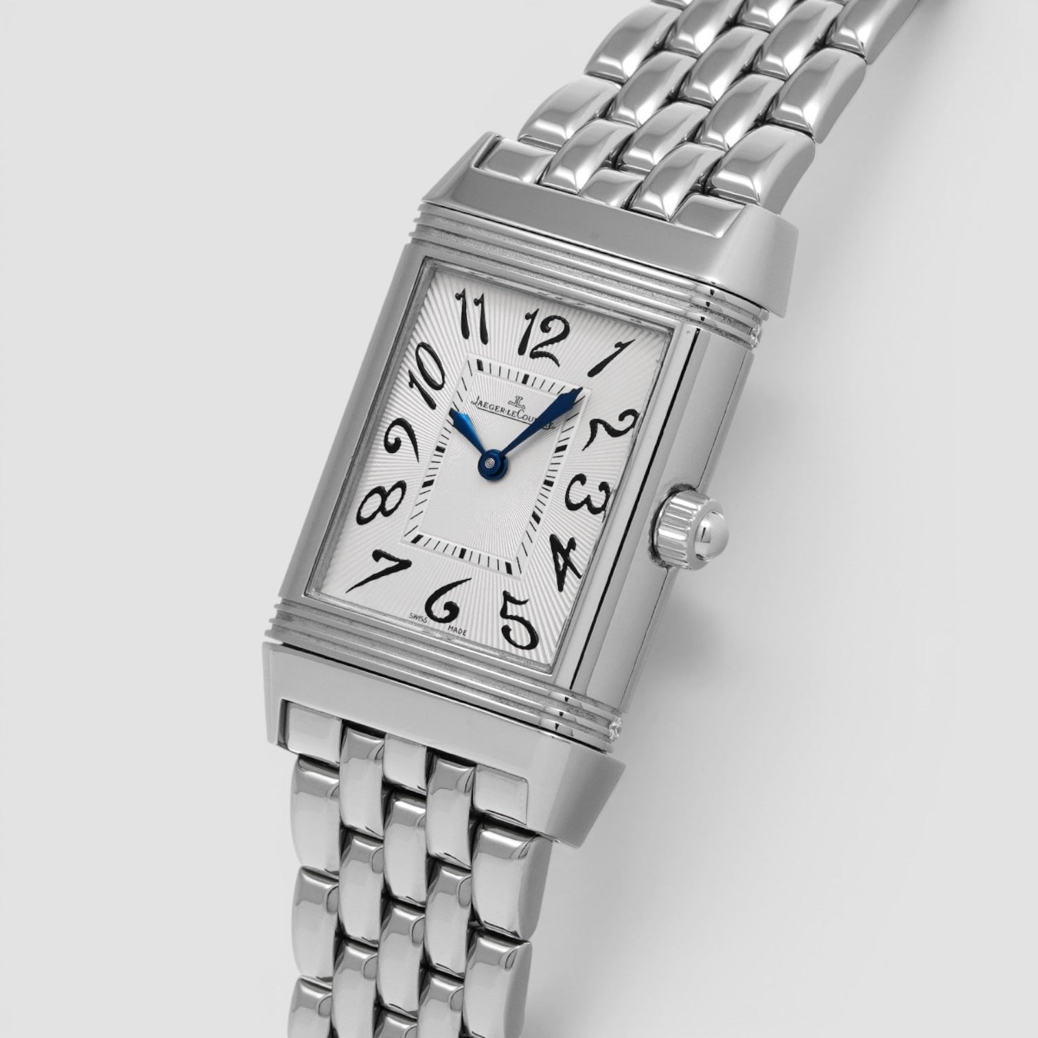 Reverso Duetto Classique 38.7 × 23mm Steel Silver Dial