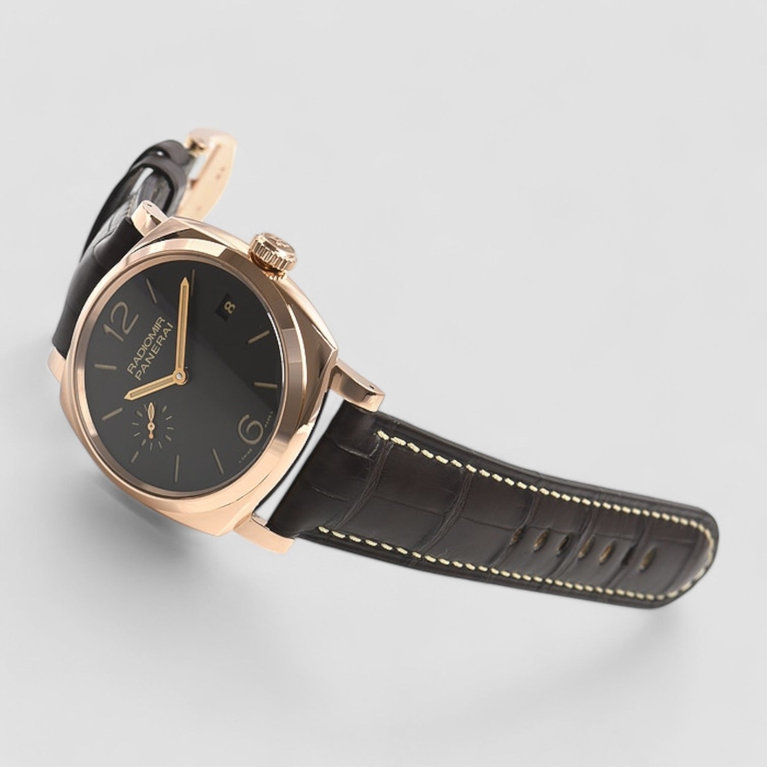 Radiomir Brown Dial 18kt Rose Gold Men's Watch