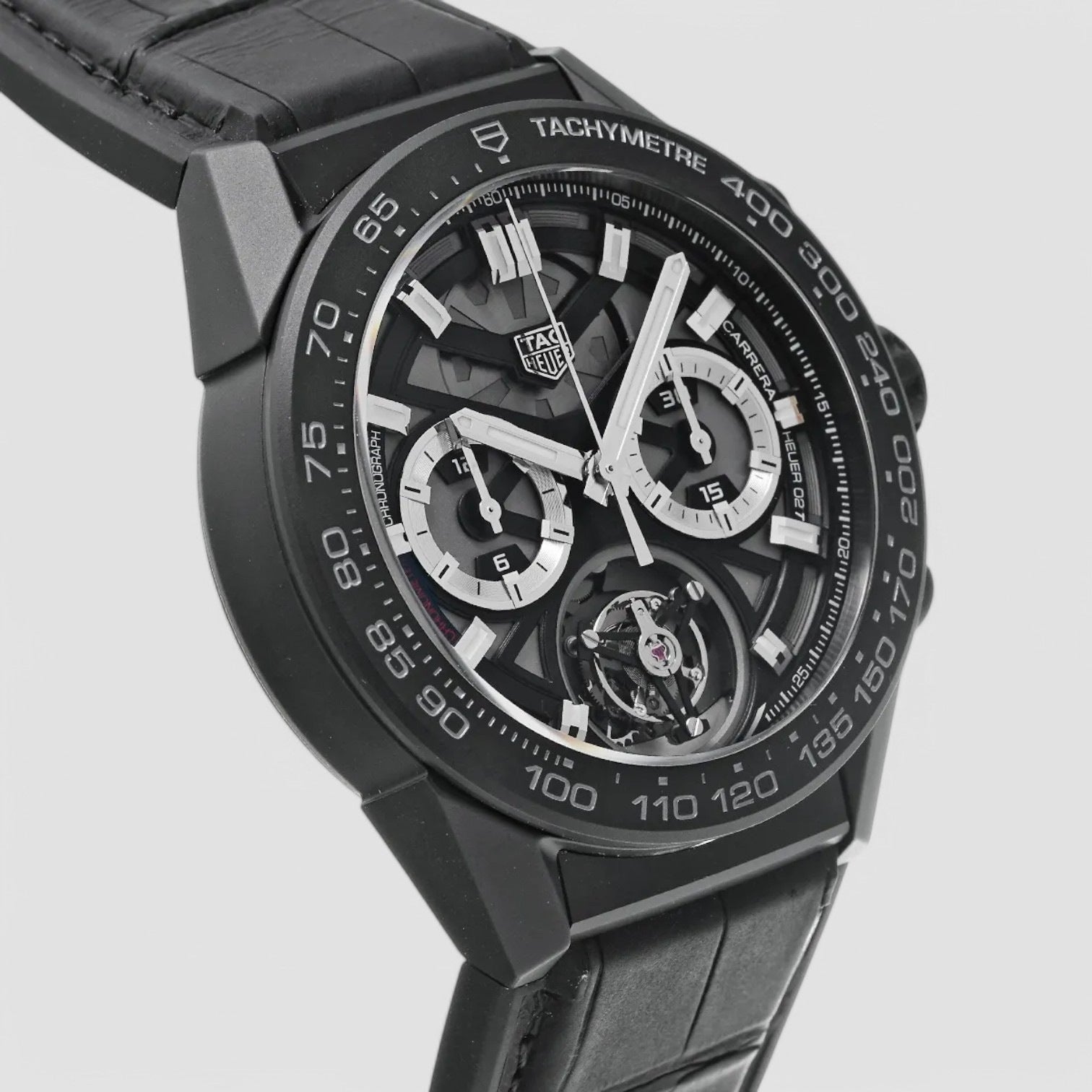 Carrera Heuer 02T Skeleton Dial Tourbillon Chronograph