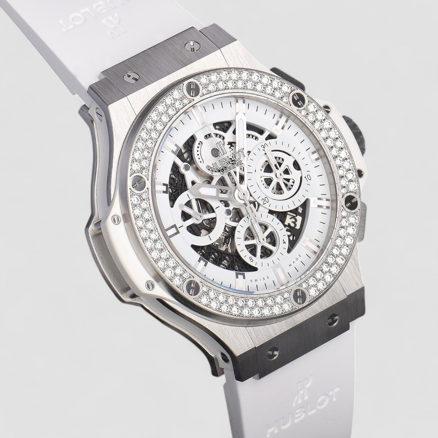 Big Bang Aero Bang All White Diamond Men's Watch