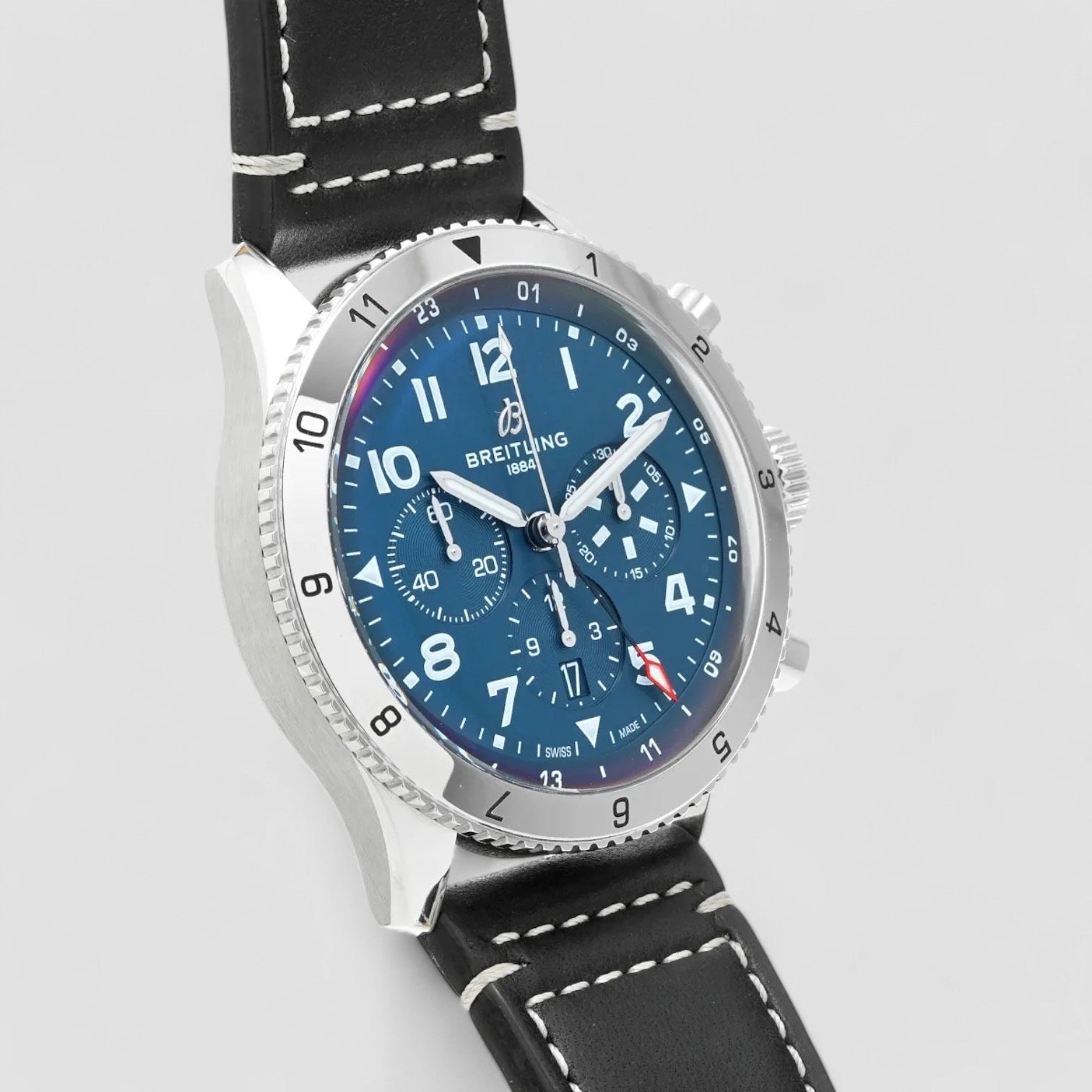 Super AVI Chronograph Blue Dial Men's Watch