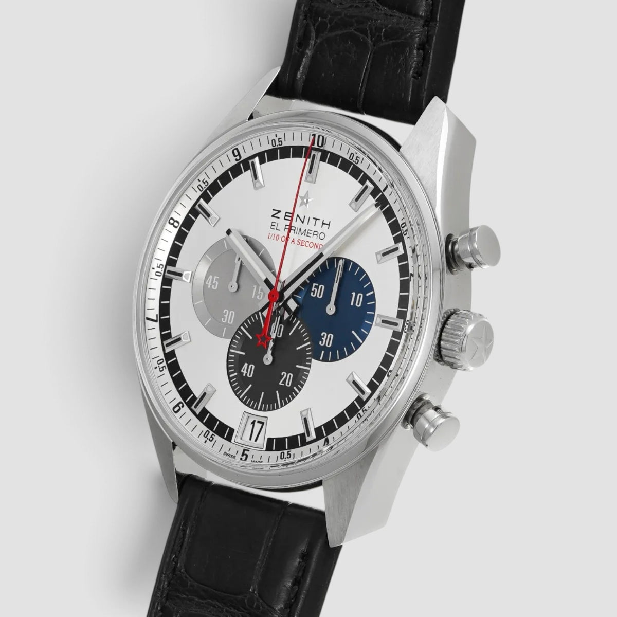 El Primero Automatic Chronograph Silver Dial Stainless Steel