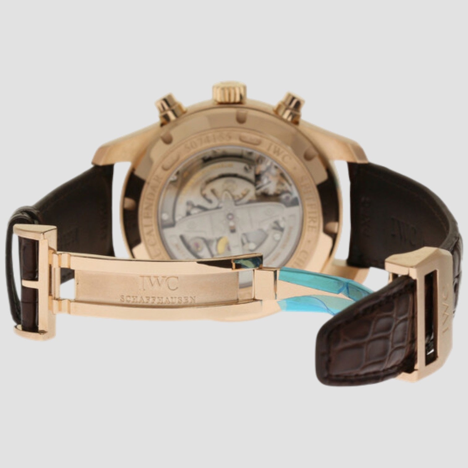 Spitfire Perpetual Calendar Chronograph 18K RG Gray Dial