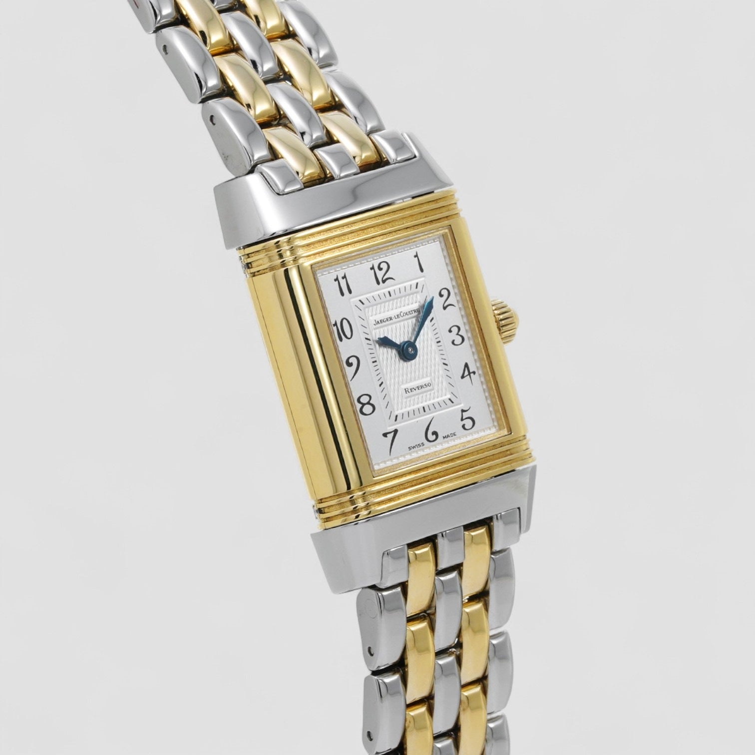 Reverso Duetto Steel Gold Diamond Watch