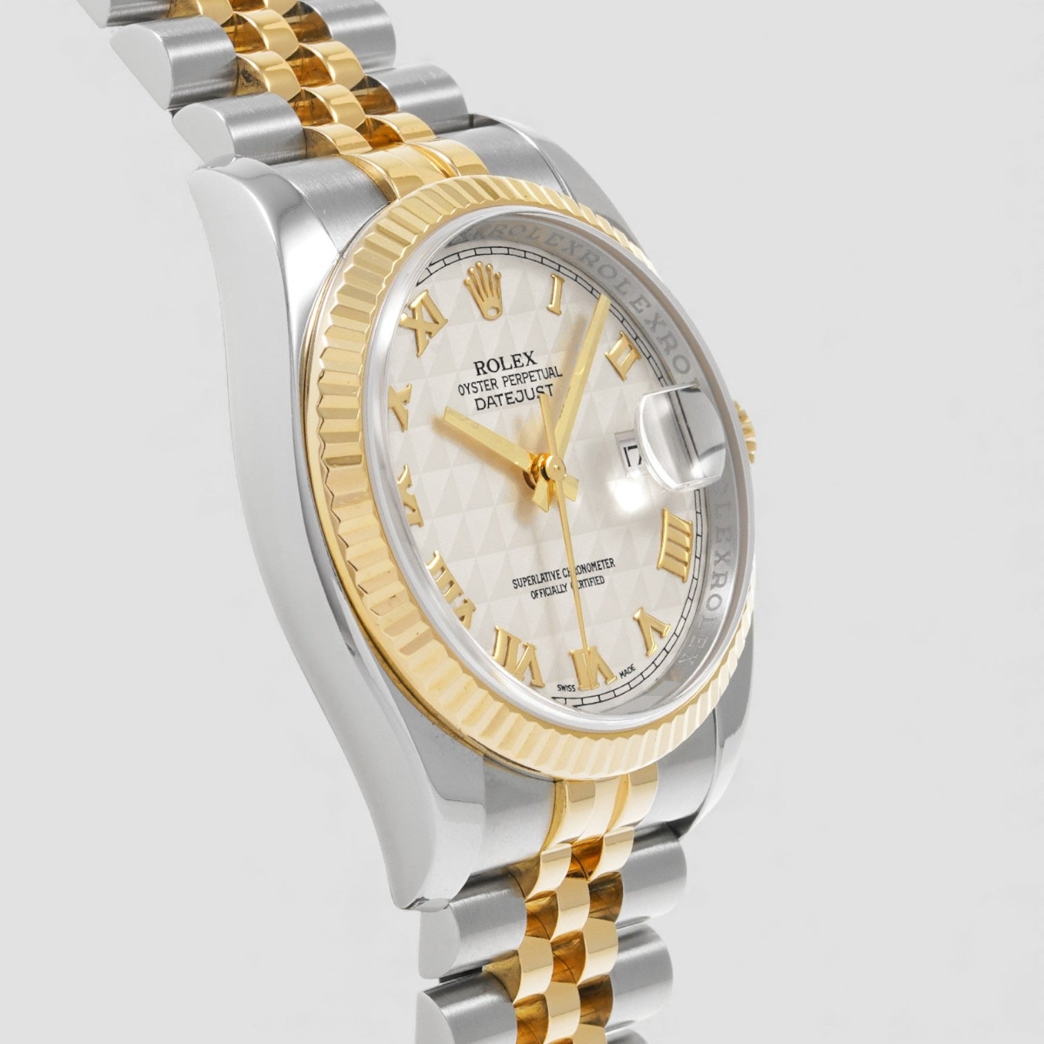 Datejust Two Tone White/18 carat yellow gold Ø36 mm