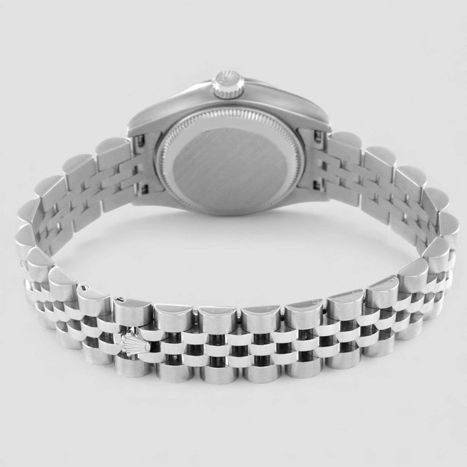 Datejust Steel White Gold Mother of Pearl Diamond Dial Ladies Watch