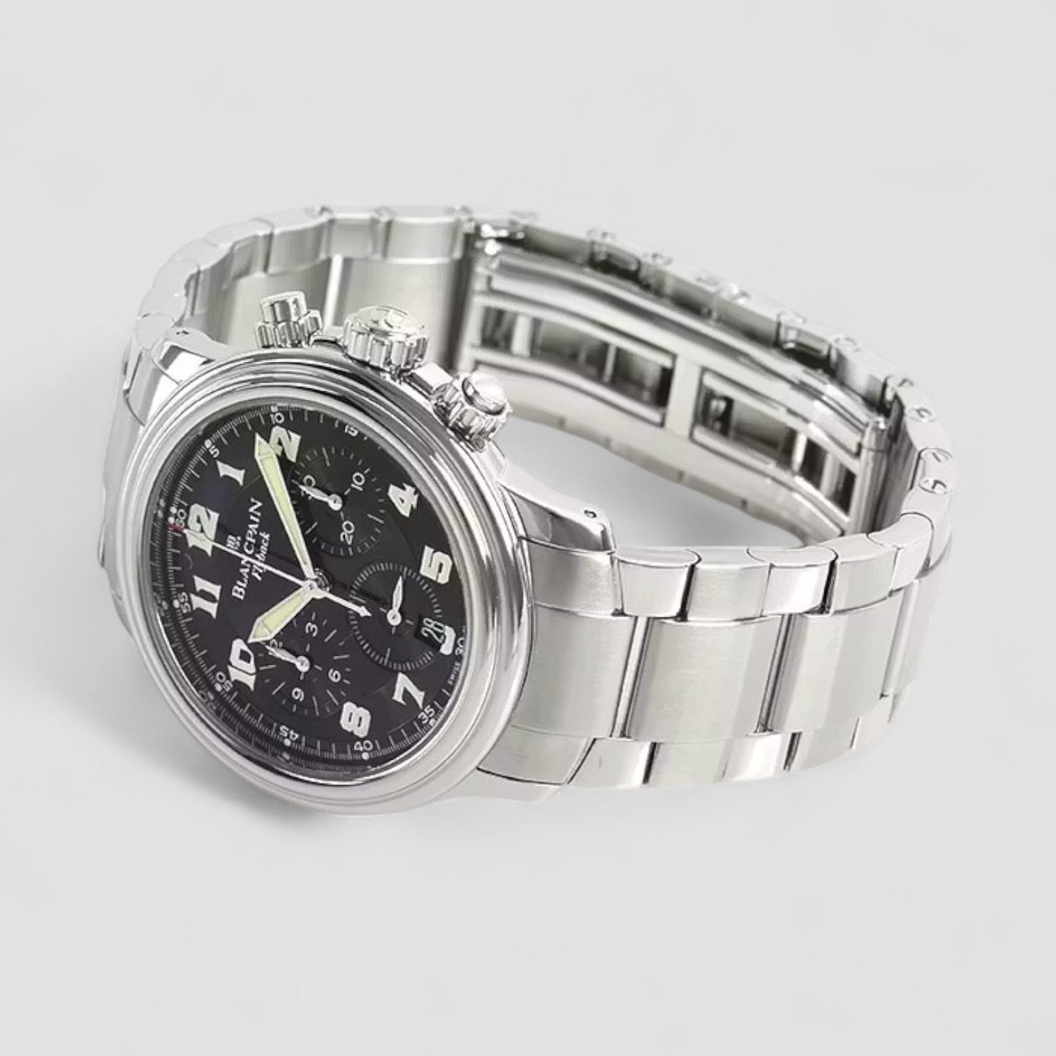 Leman Flyback Chronograph Black Dial SS / SS