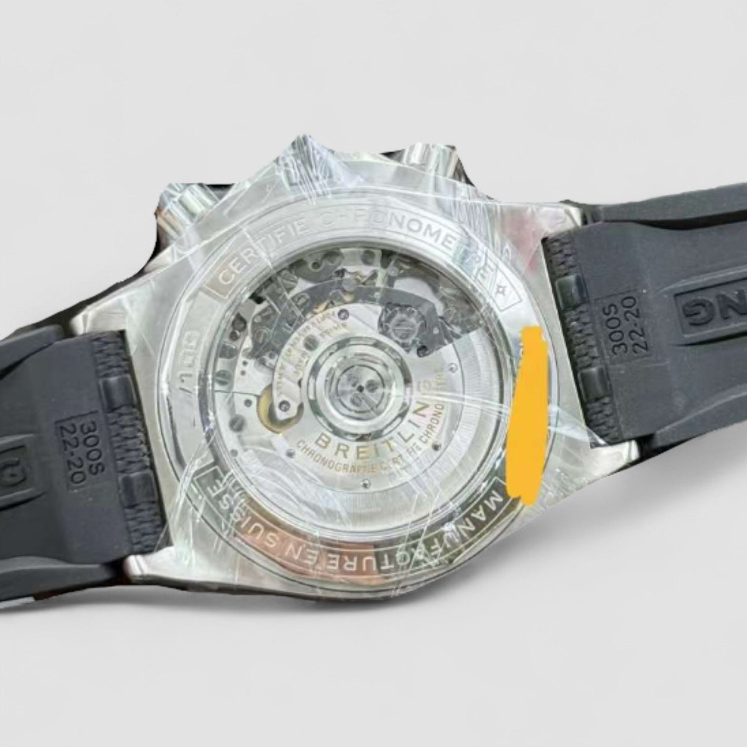 Super Chronomat B01 44 Stainless Steel / Yellow / Rubber