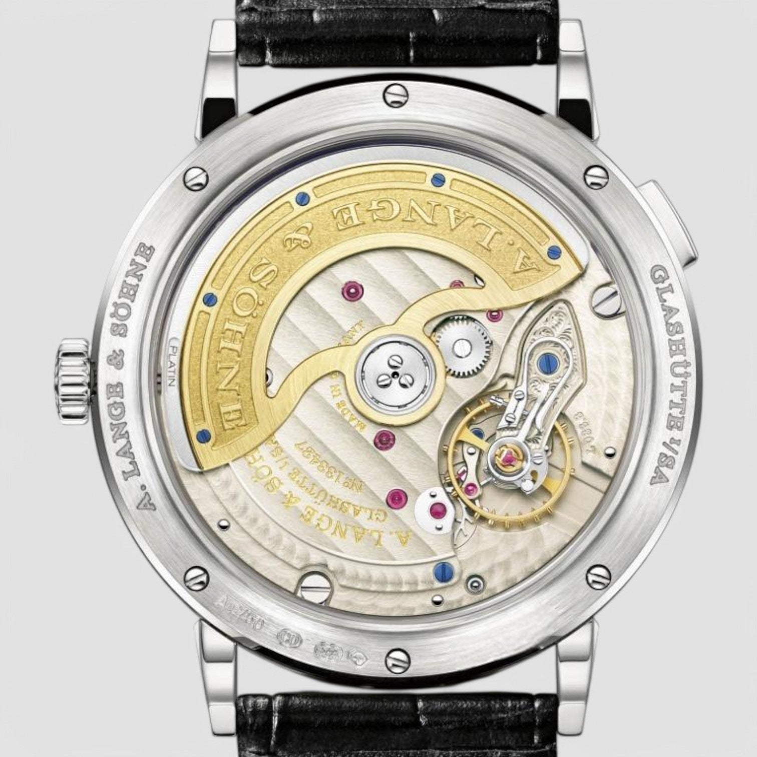 Saxonia Outsize Date Automatik 18K White Gold / Silver Dial