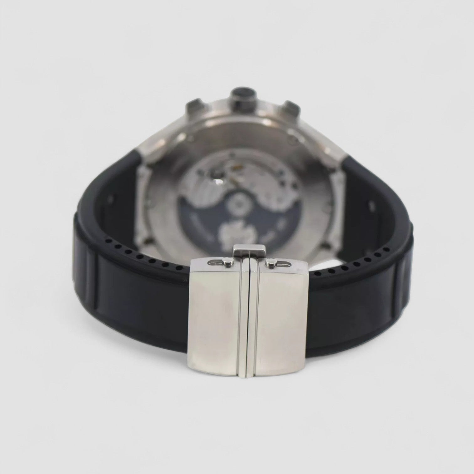 Polo FortyFive Automatic Silver Dial Black Rubber Men's Watch