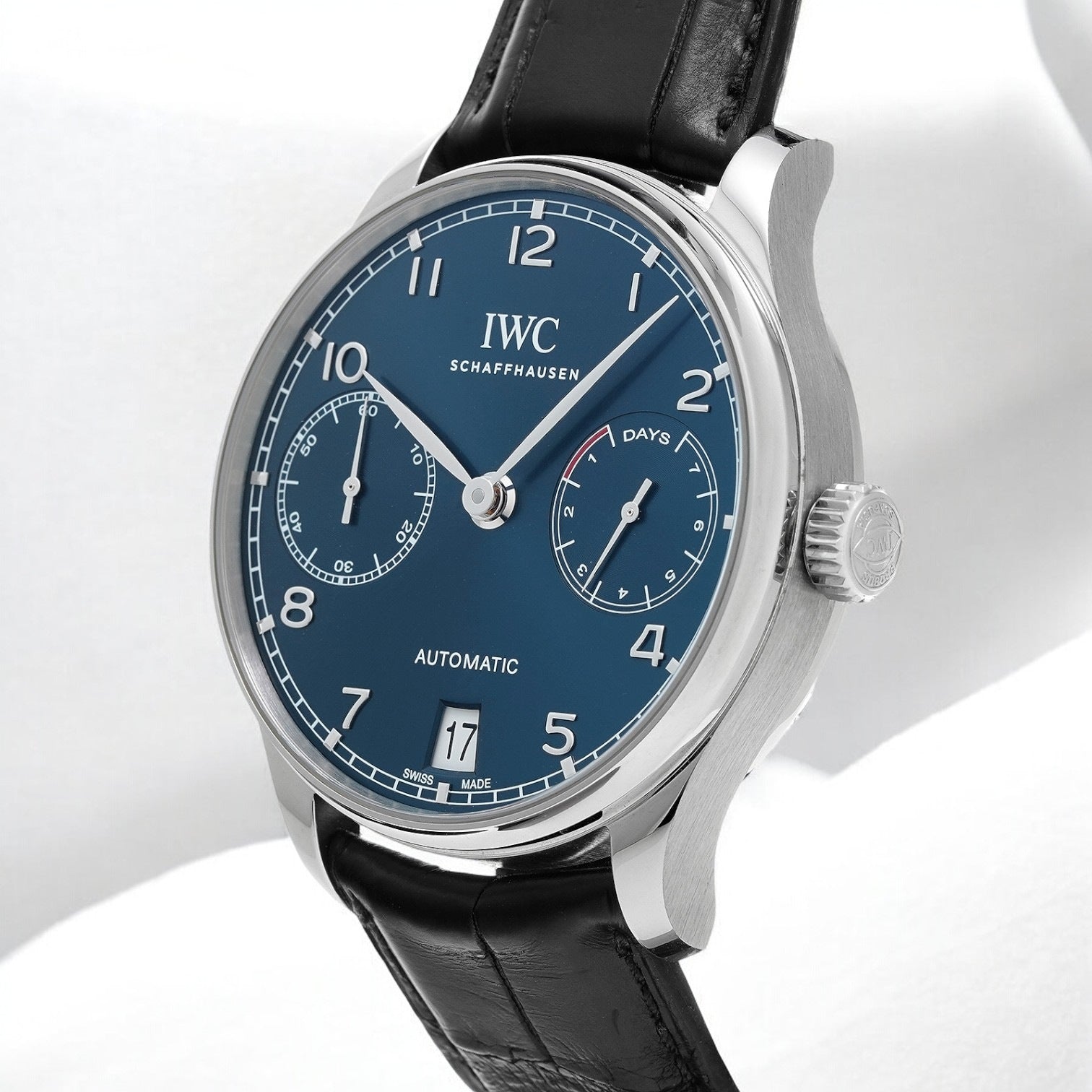 Portugieser 7 Day Automatic SS Blue Dial