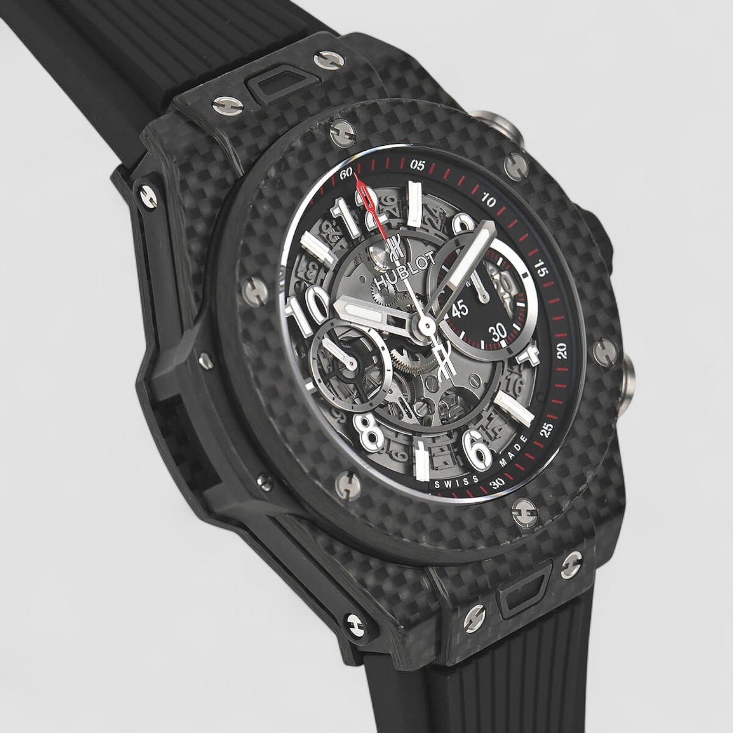 Big Bang Unico Carbon Automatic Skeletal Dial Men's Watch