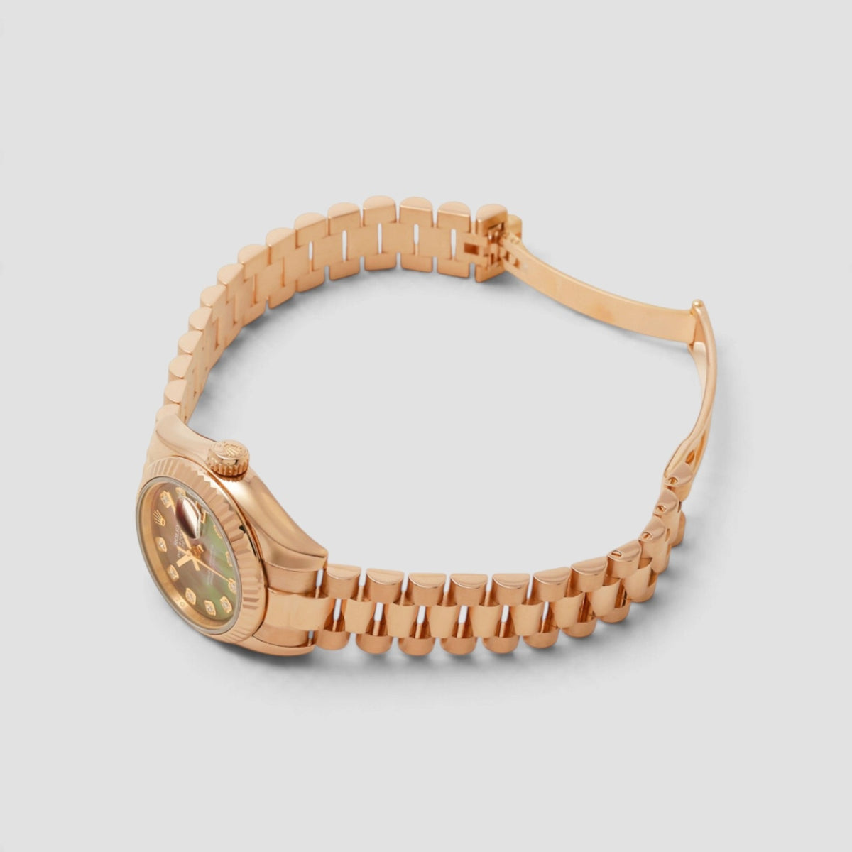 Lady-Datejust 26 Dark Mother-of-Pearl Diamond Dial