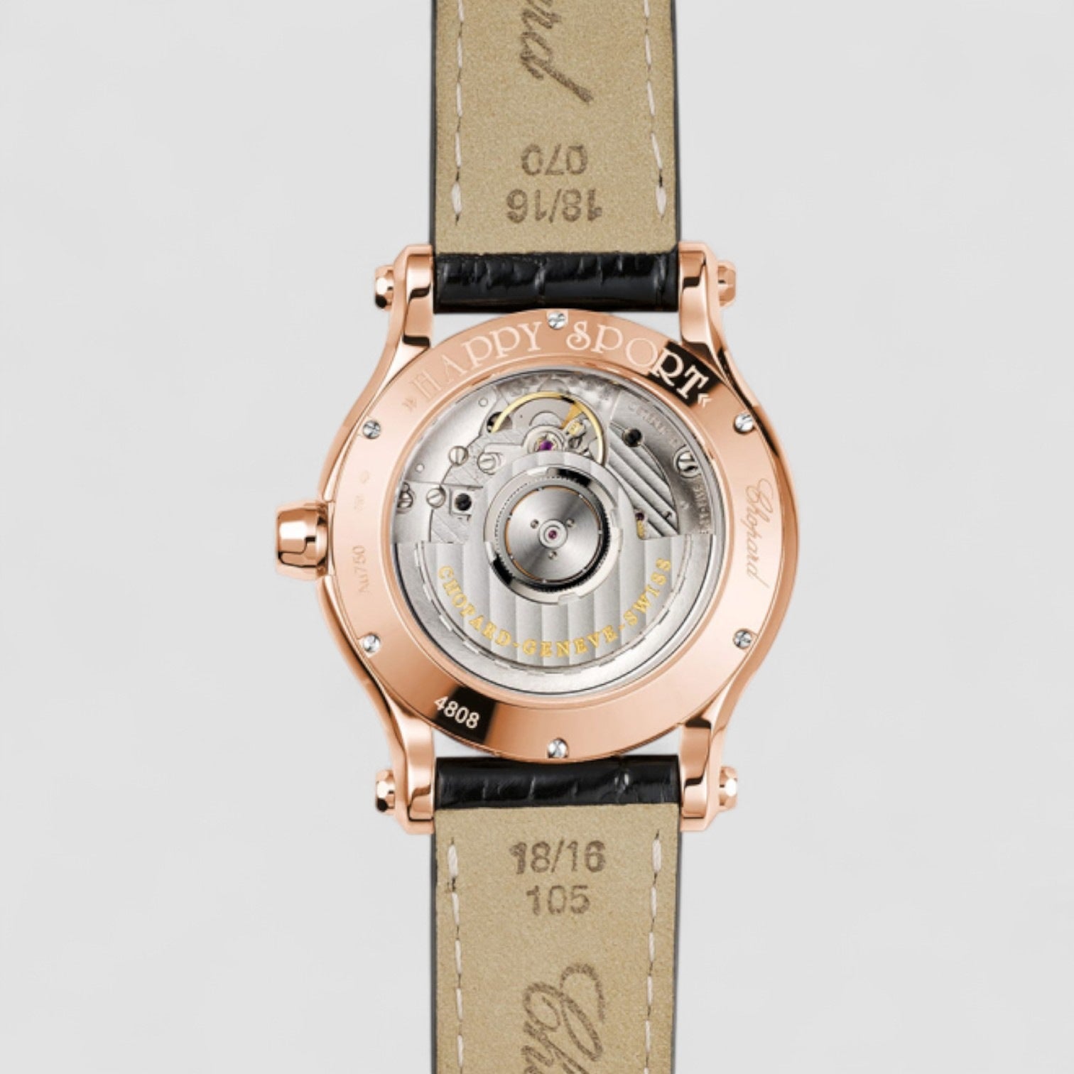 Happy Sport Silver Guilloche Dial Ladies Watch