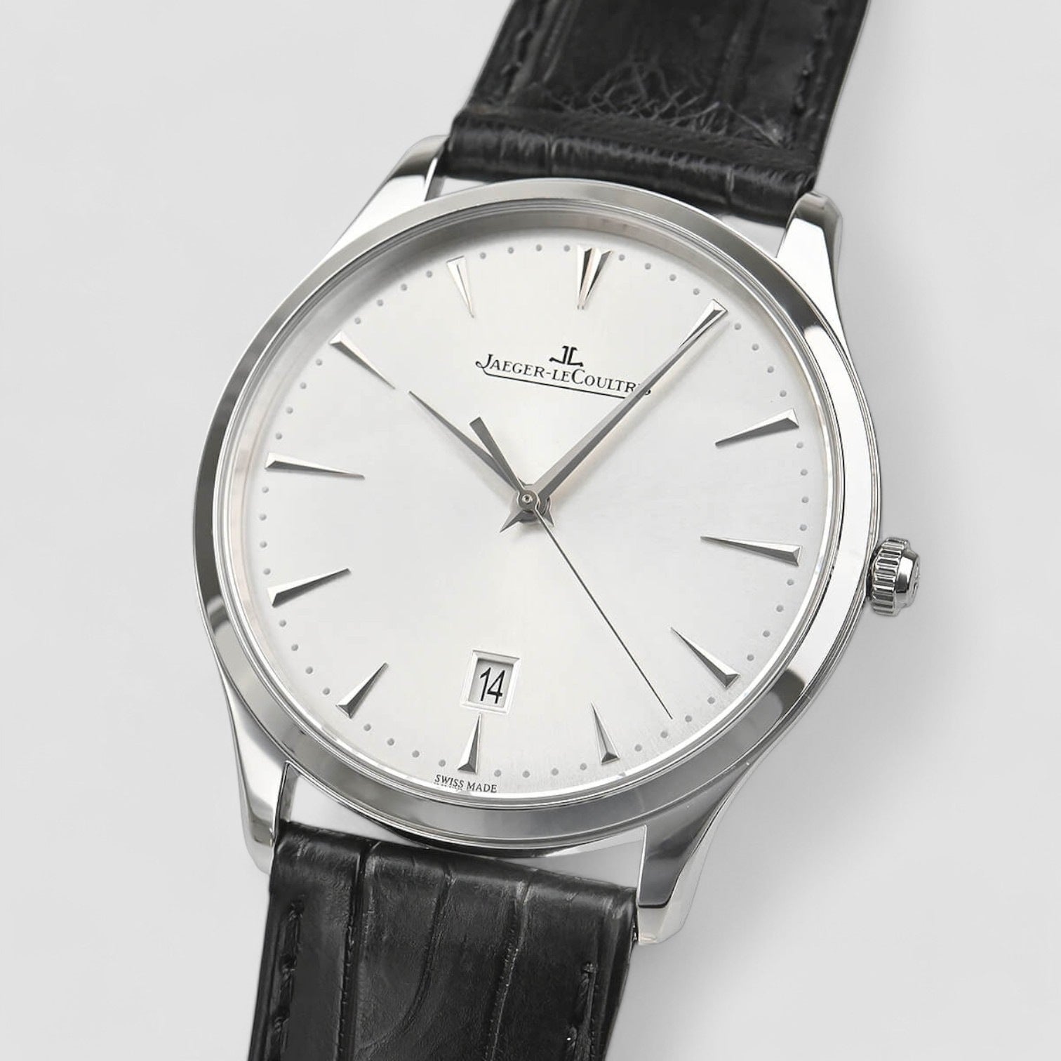 Master Ultra Thin Date Silver Dial Men's Watch
