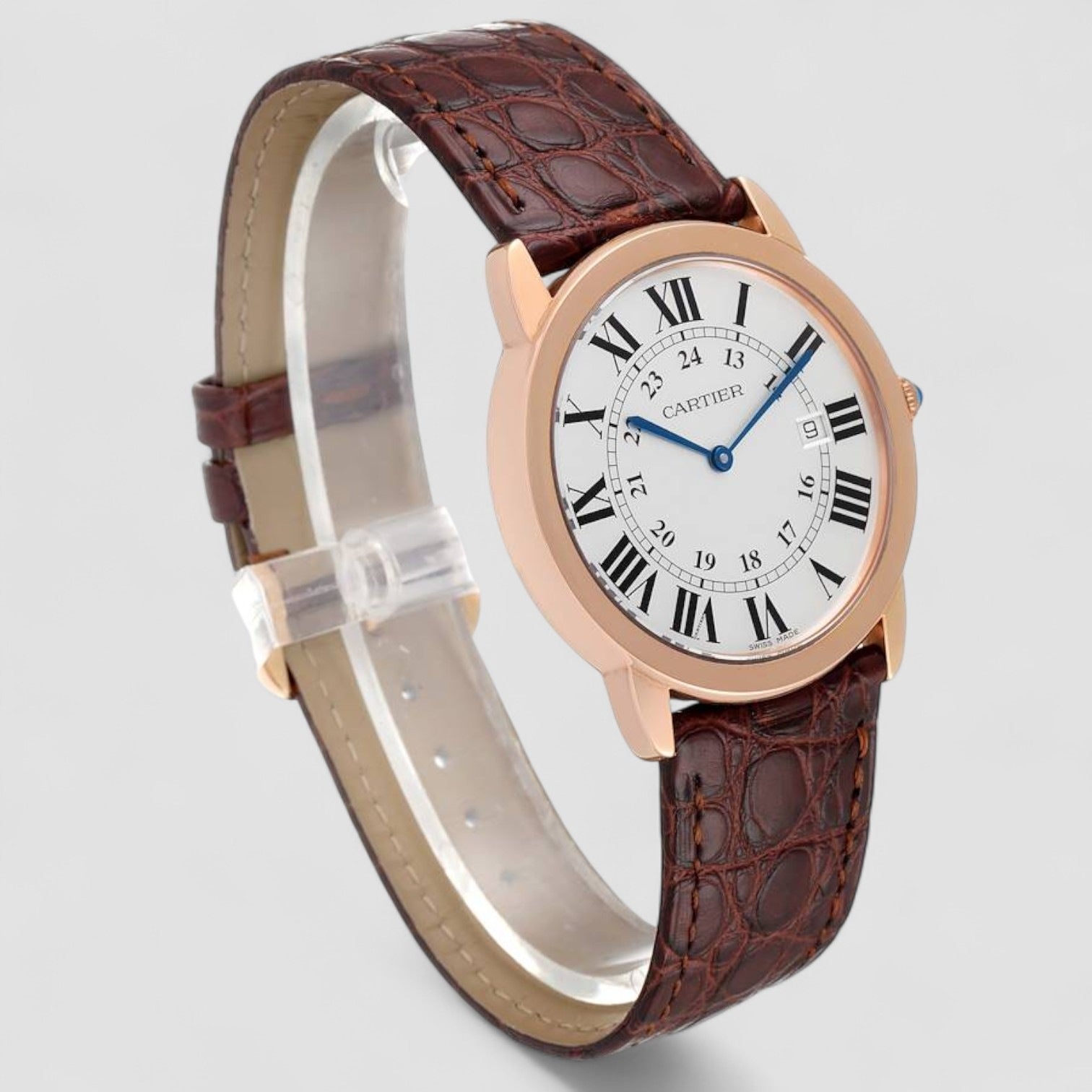 Ronde Solo Large Rose Gold Steel Mens Watch
