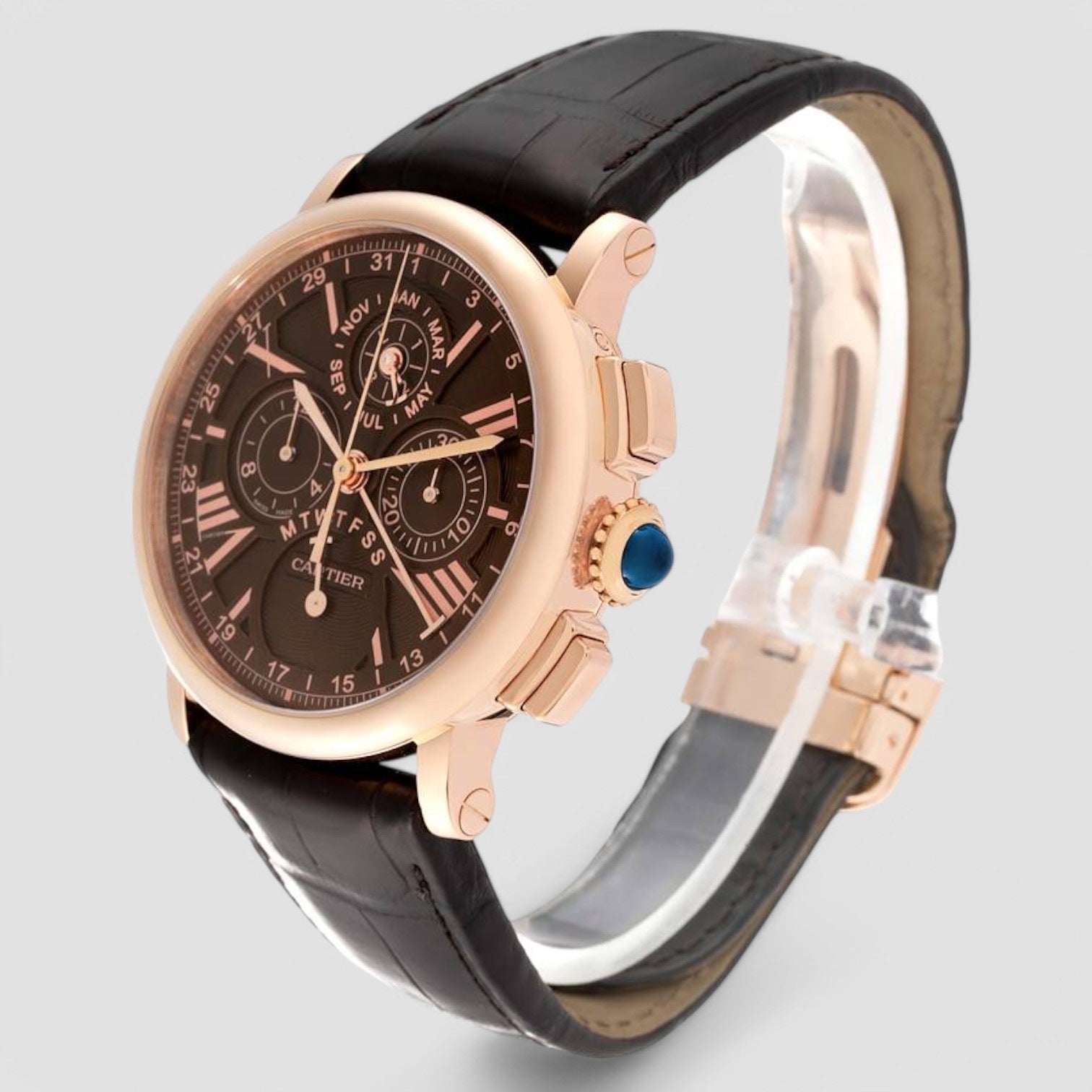 Rotonde De Cartier 42MM 18K Pink Gold