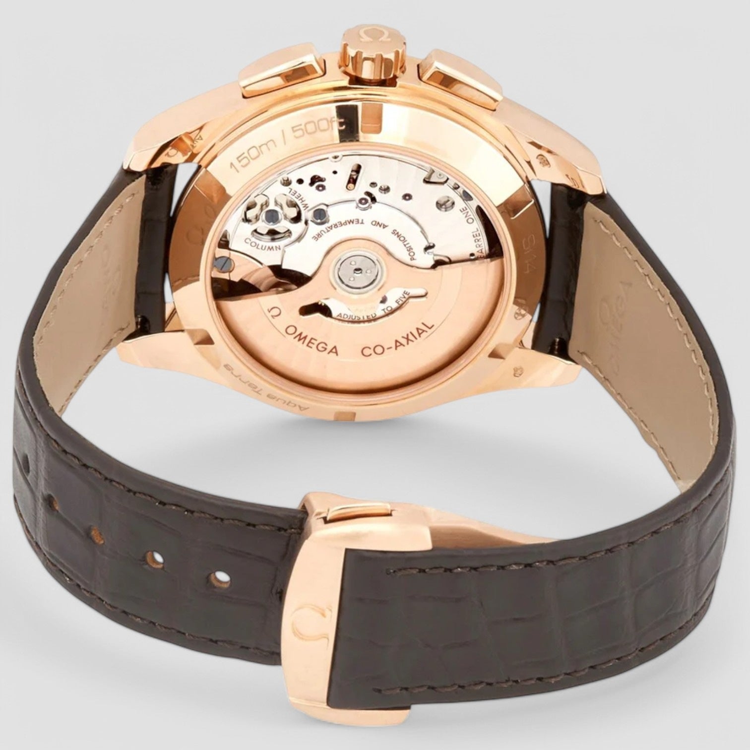 Seamaster Aqua Terra 18kt Rose Gold Automatic Chronograph GMT Men's W