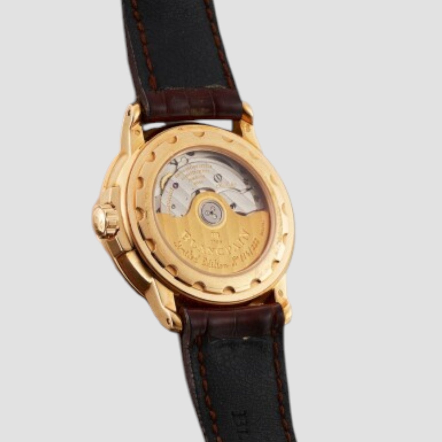 PINK GOLD DUAL TIME ZONE WRISTWATCH