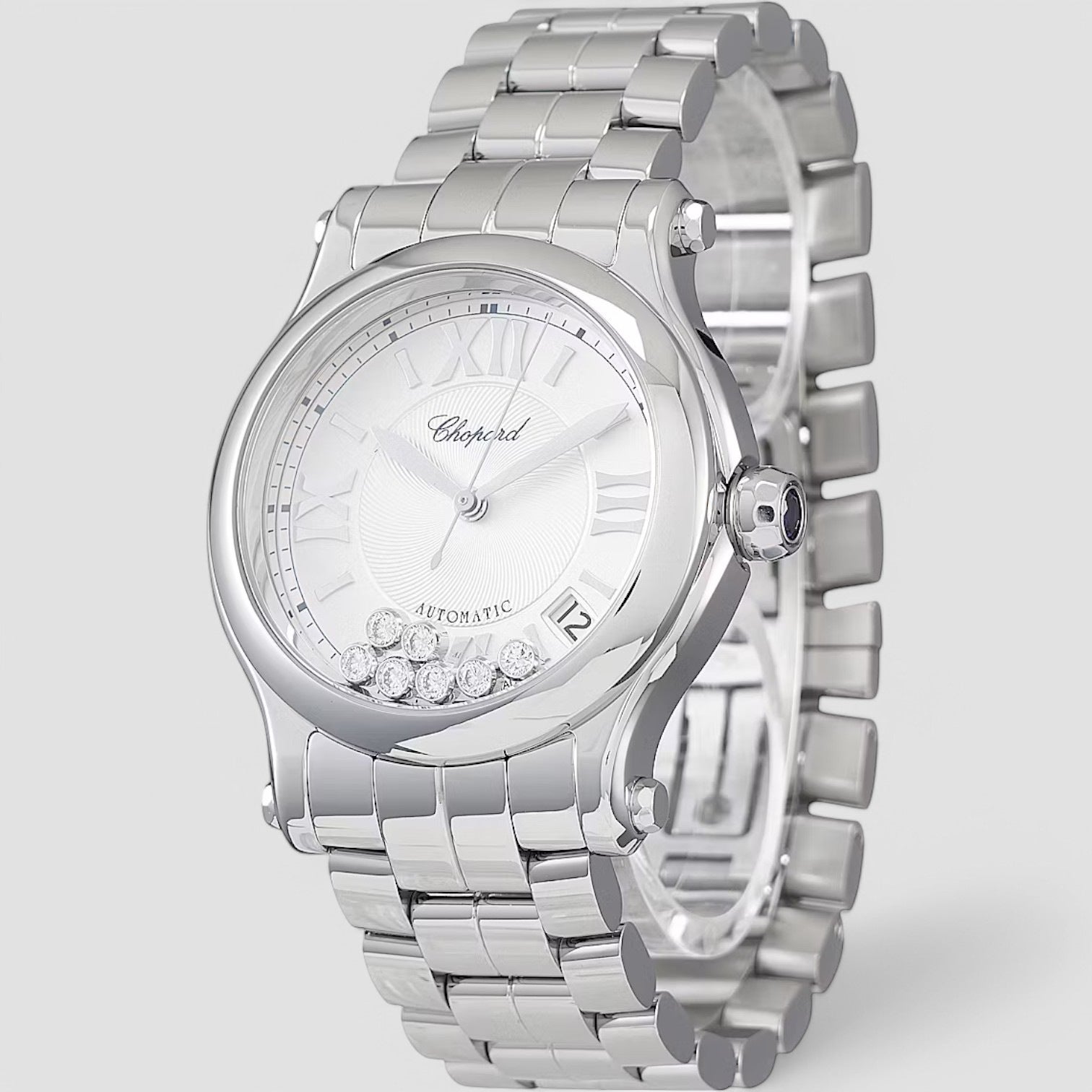 Happy Sport Automatic Silver Dial Ladies Watch
