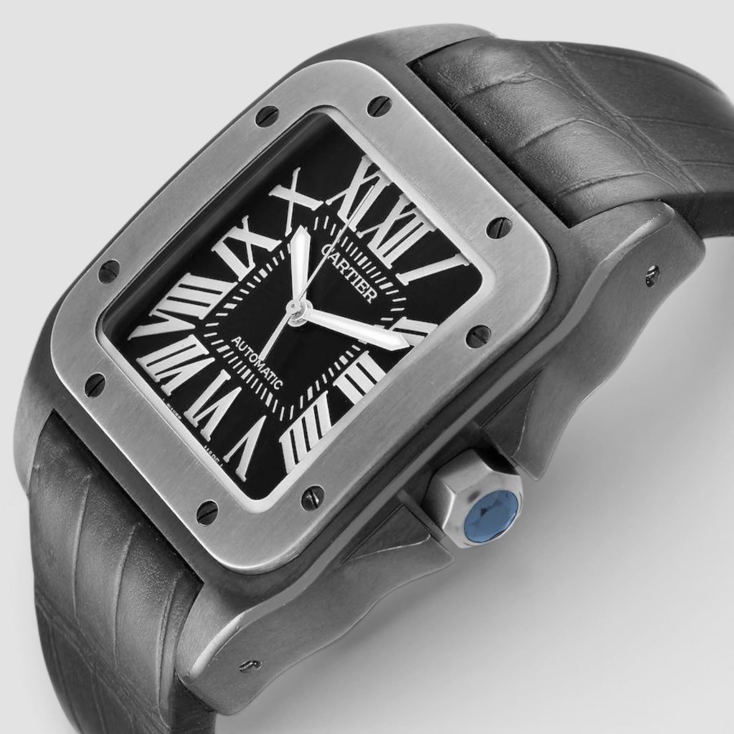 Santos 100 Automatic 38mm Black PVD