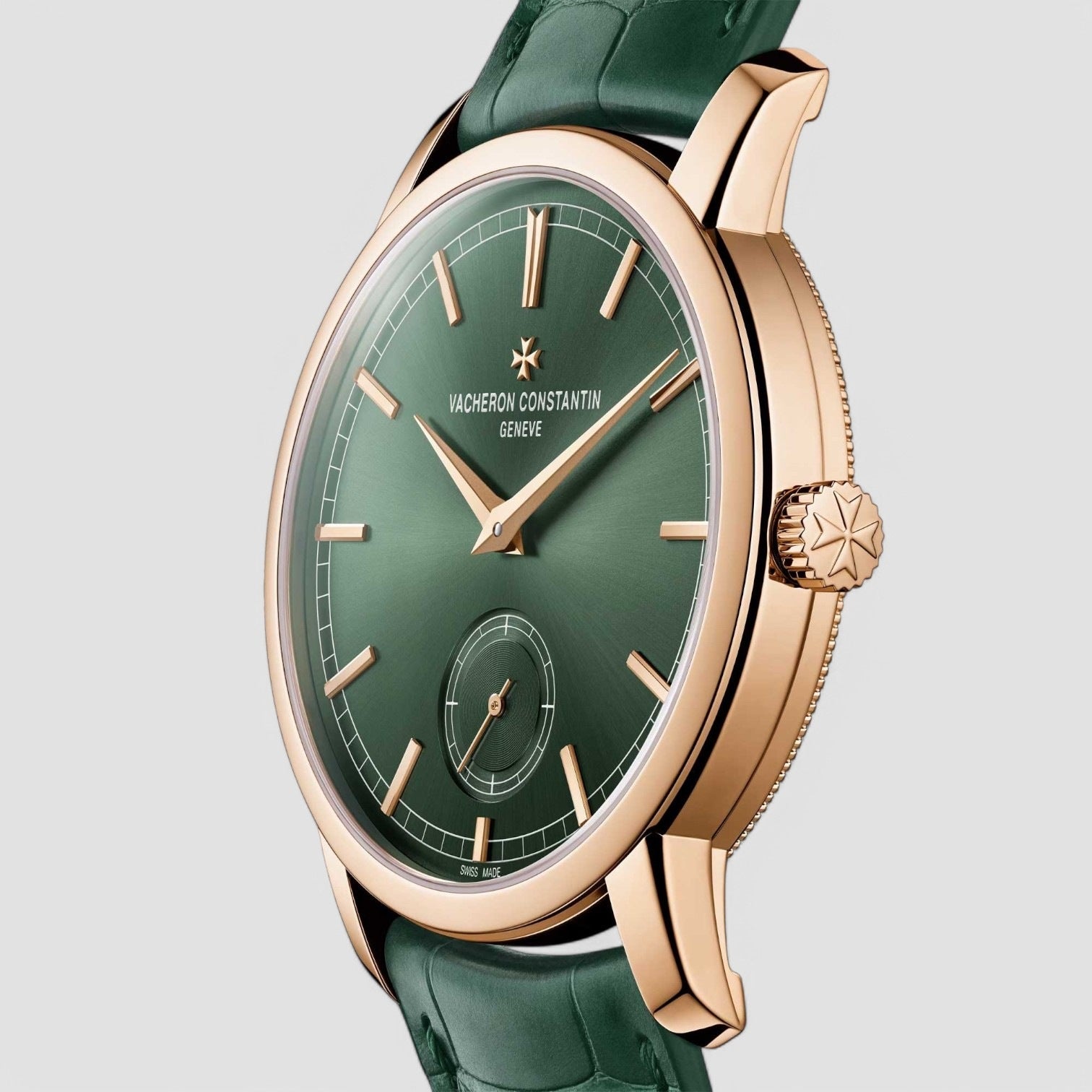 Patrimony Traditionnelle Manual Wind 18K Rose Gold GREEN DIAL