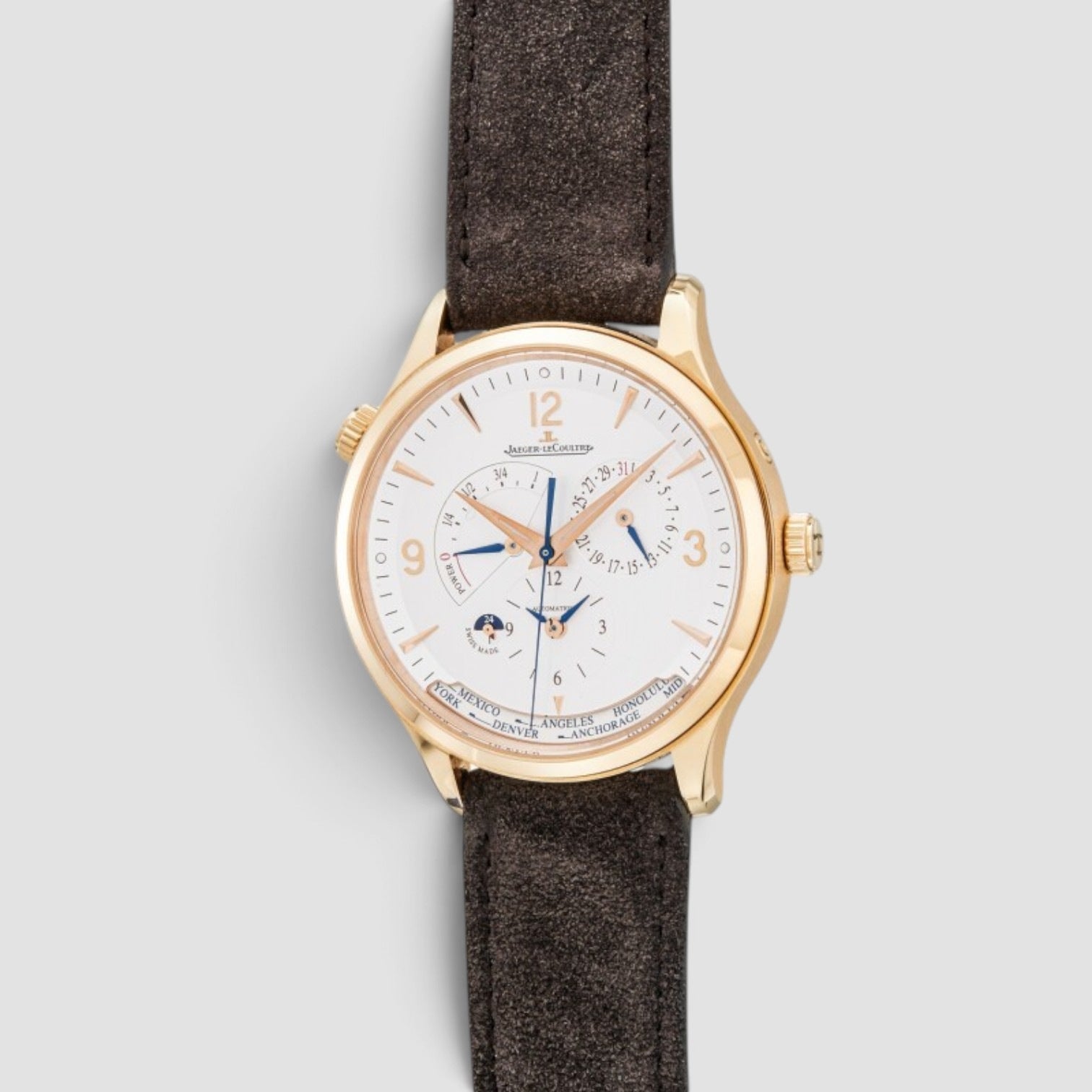 Master Geographic 40mm Rose Gold White Dial