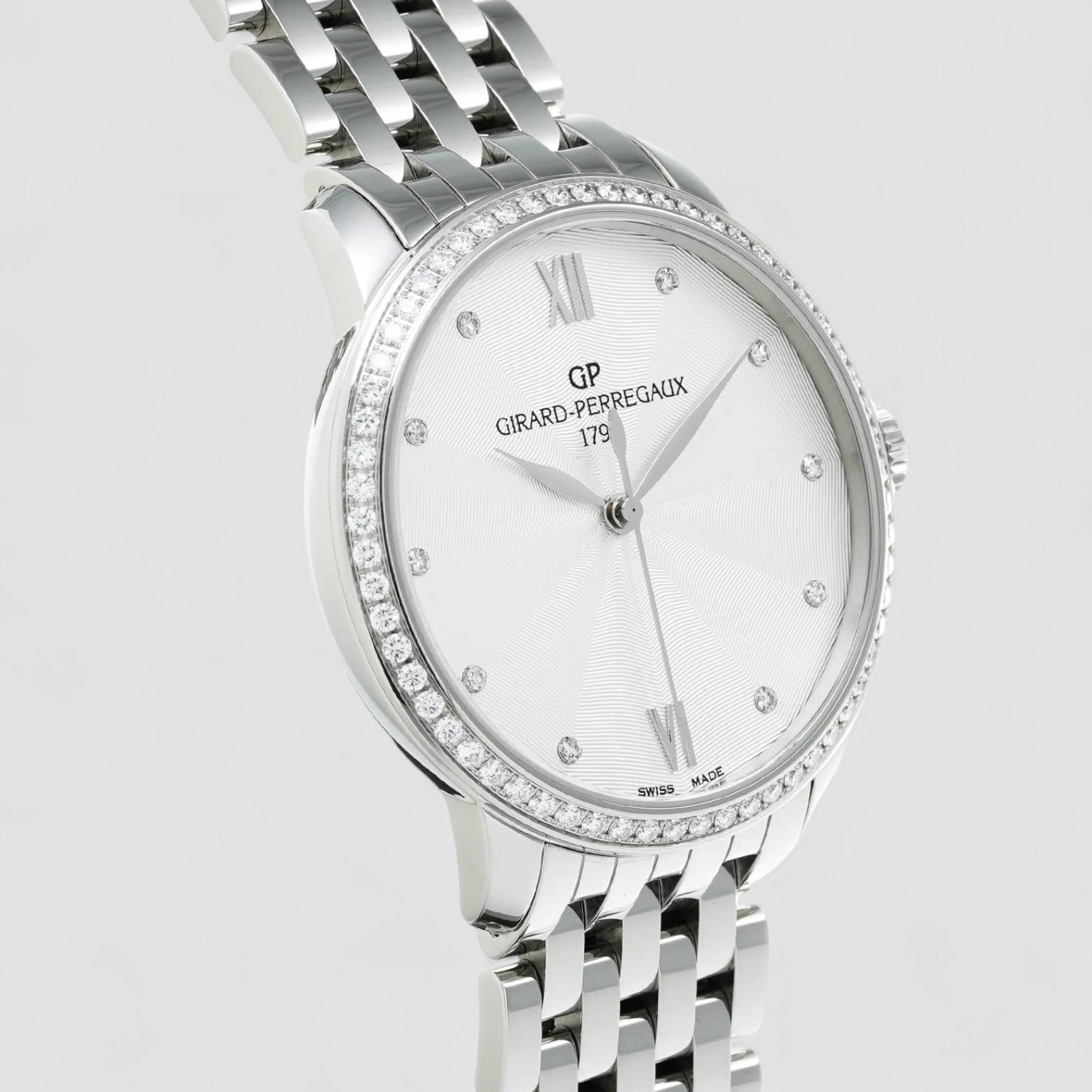 1966 Diamond Stainless Steel Automatic Ladies Watch