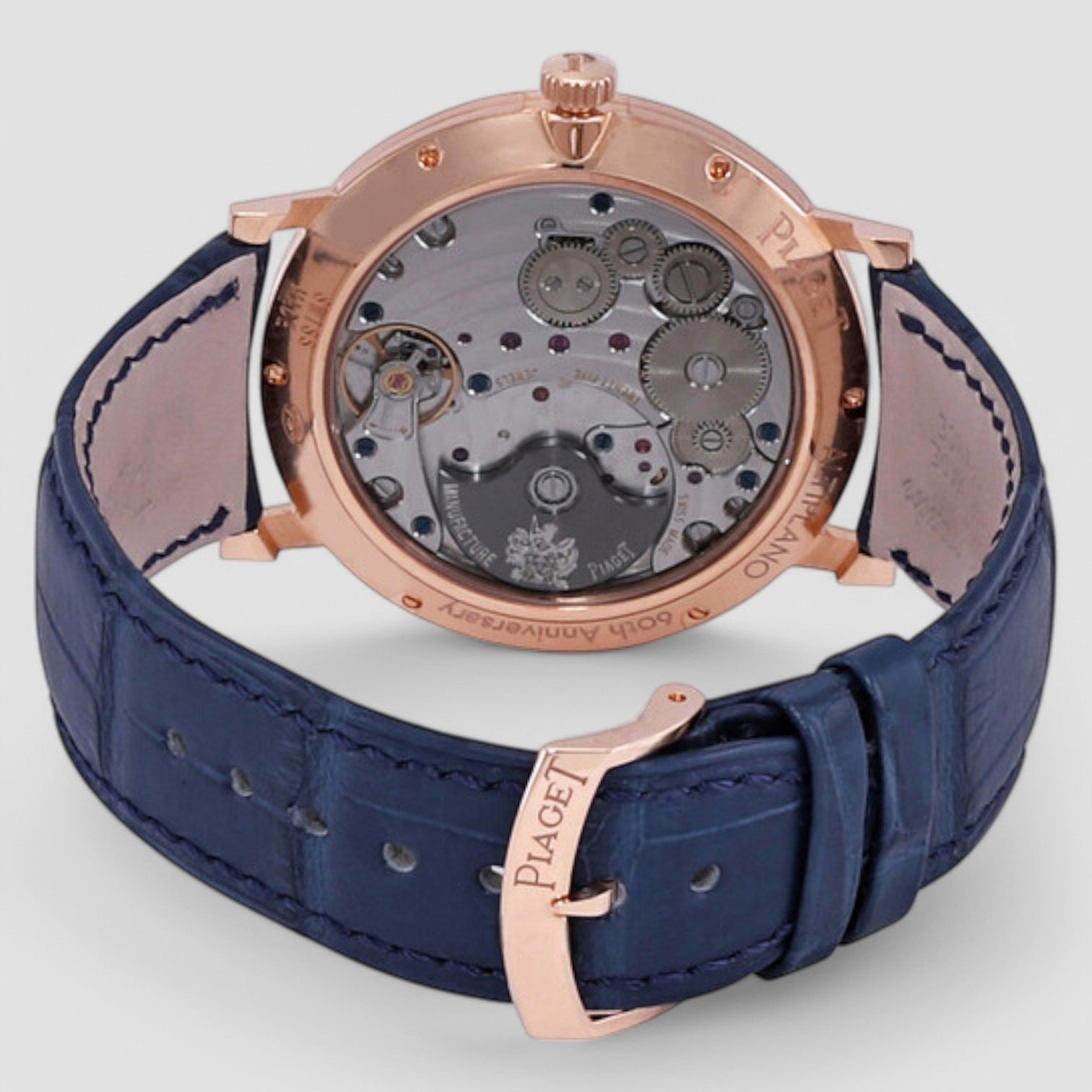 Blue Dial "60th Anniversary Limited Edition" Automatic Men's 18K Rose Gold Watch