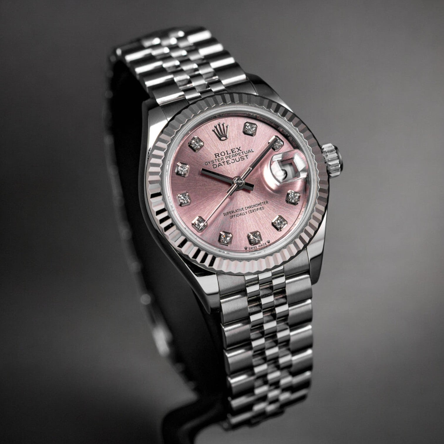 Lady-Datejust 28MM PINK DIAMOND DIAL