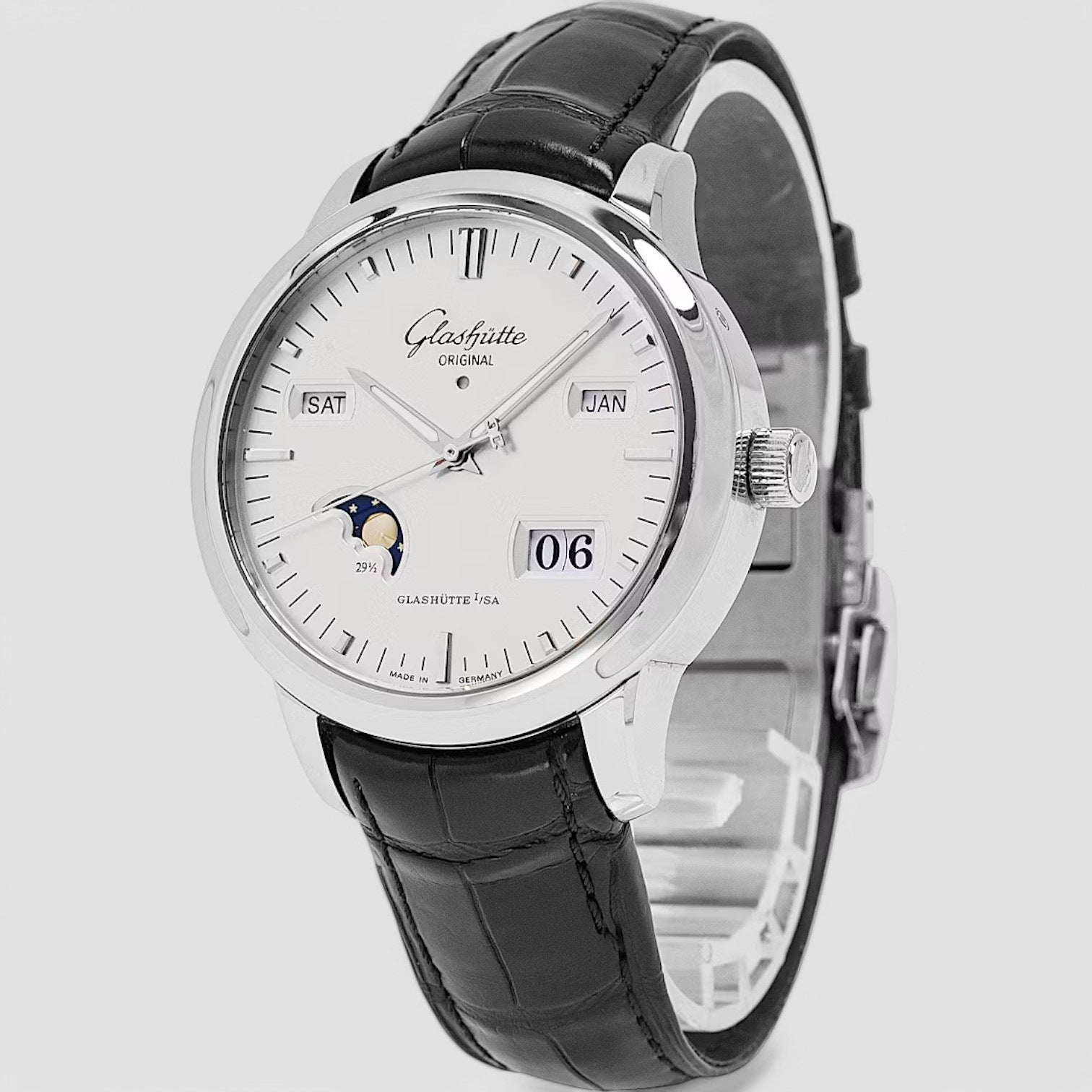 Senator Perpetual Steel Silver Dial