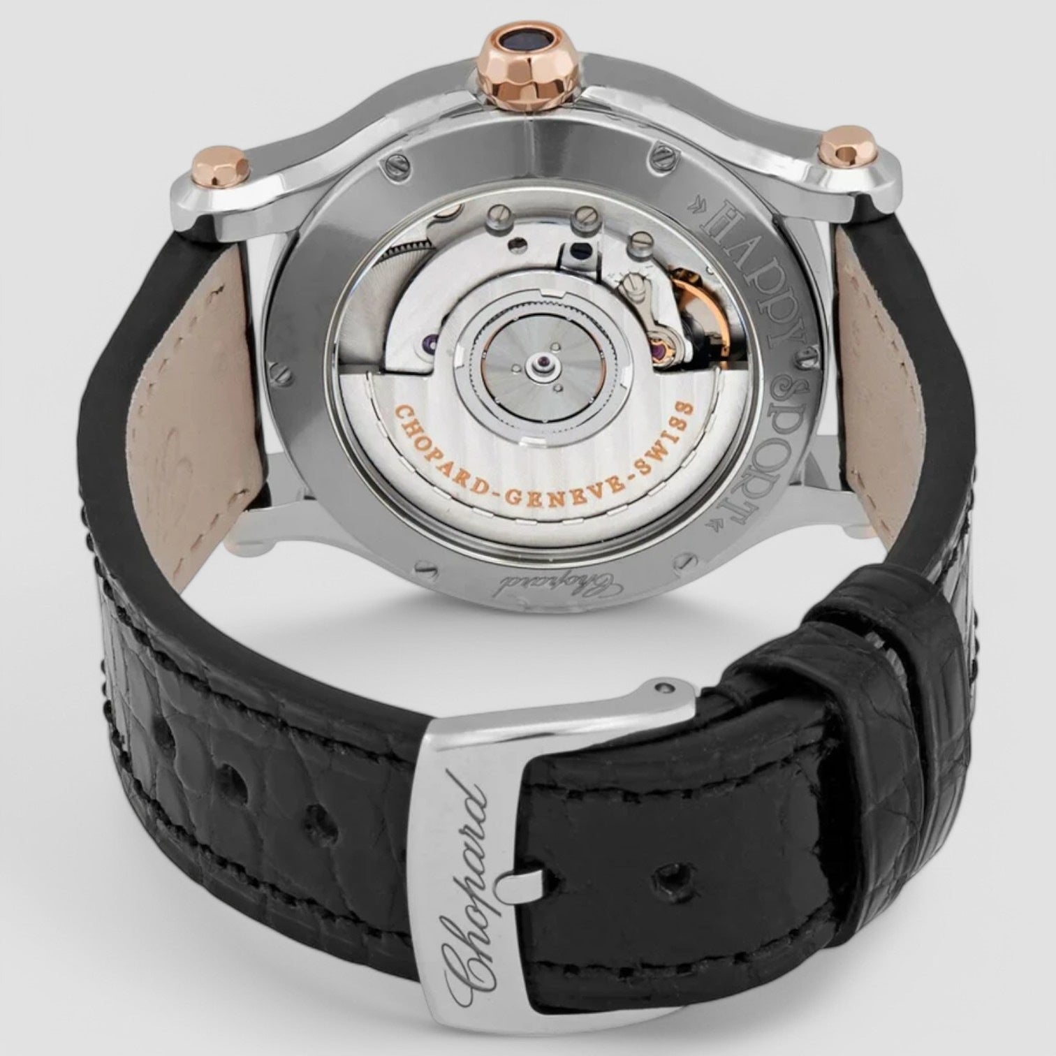Happy Sport Automatic White Dial Ladies Watch 36mm