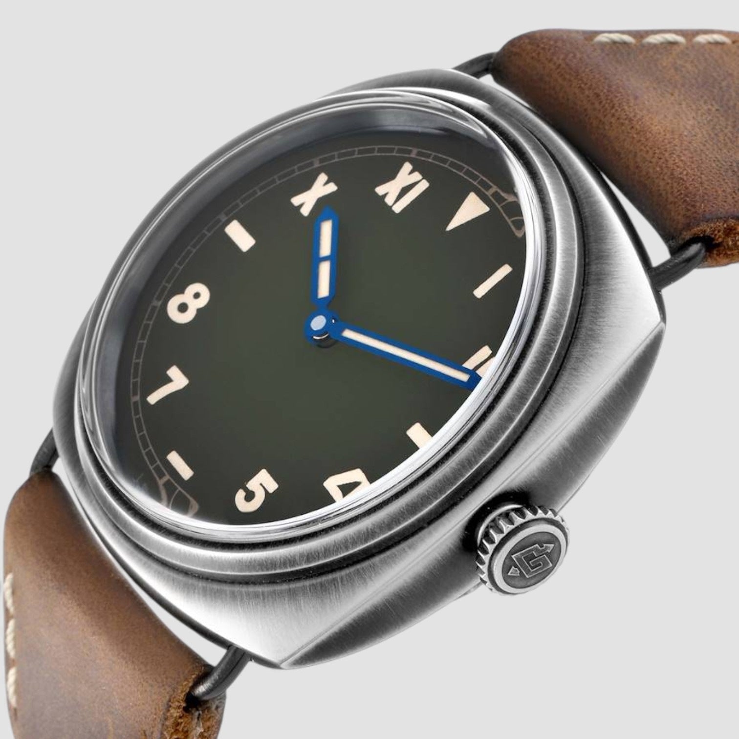 Radiomir California Green Dial Steel Mens Watch