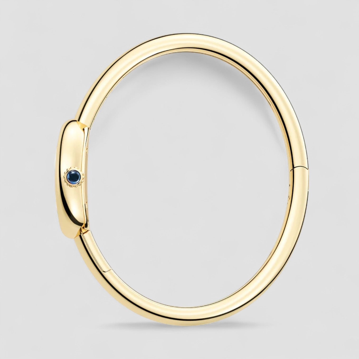 Baignoire (Size 17) 18K Yellow Gold Silver Dial