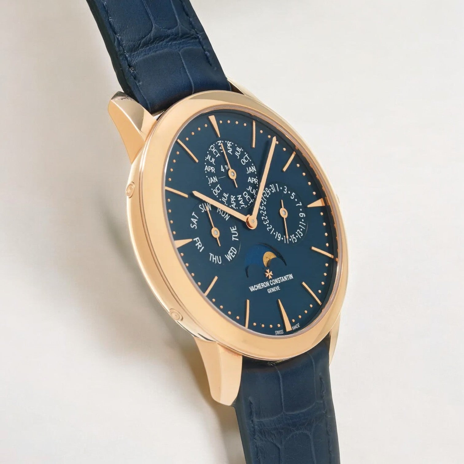 Patrimony Perpetual Calendar Rose Gold Blue Dial