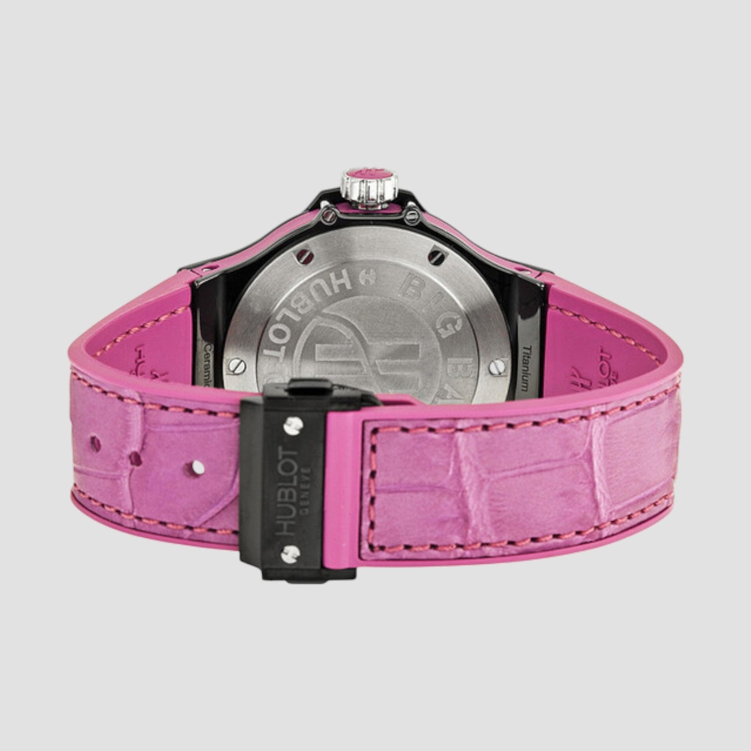 BigBang Tutti Fruitti Amethyst Black Ceramic Purple Leather Ladies Watch