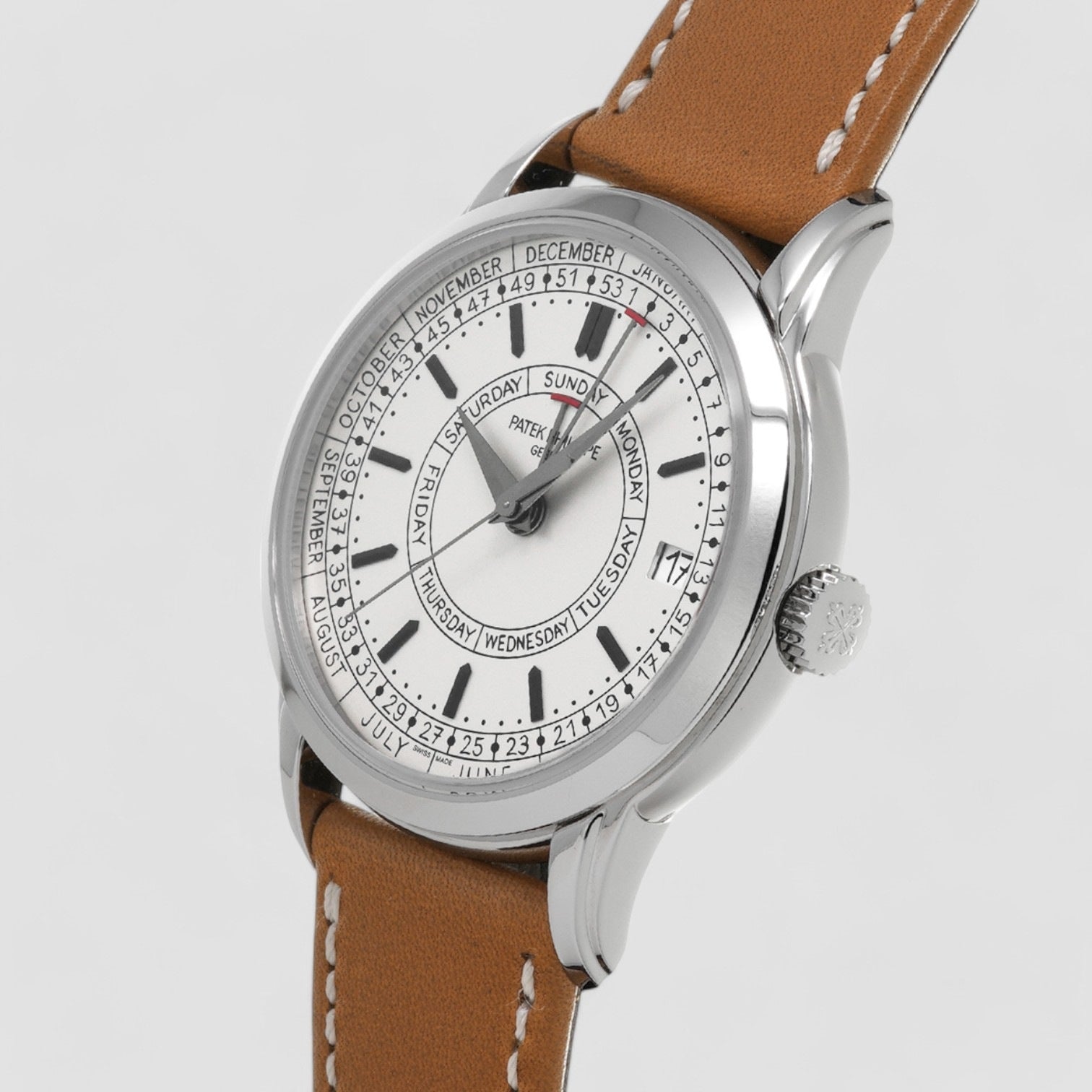 Calatrava 5212A Weekly Calendar Stainless Steel