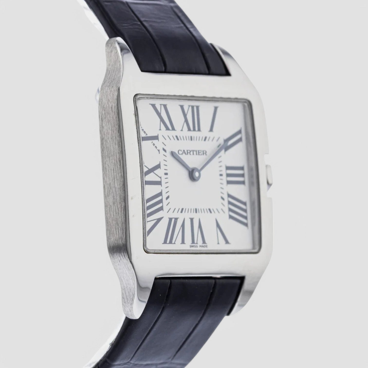 Santos Dumont White Gold Quartz Women's Watch