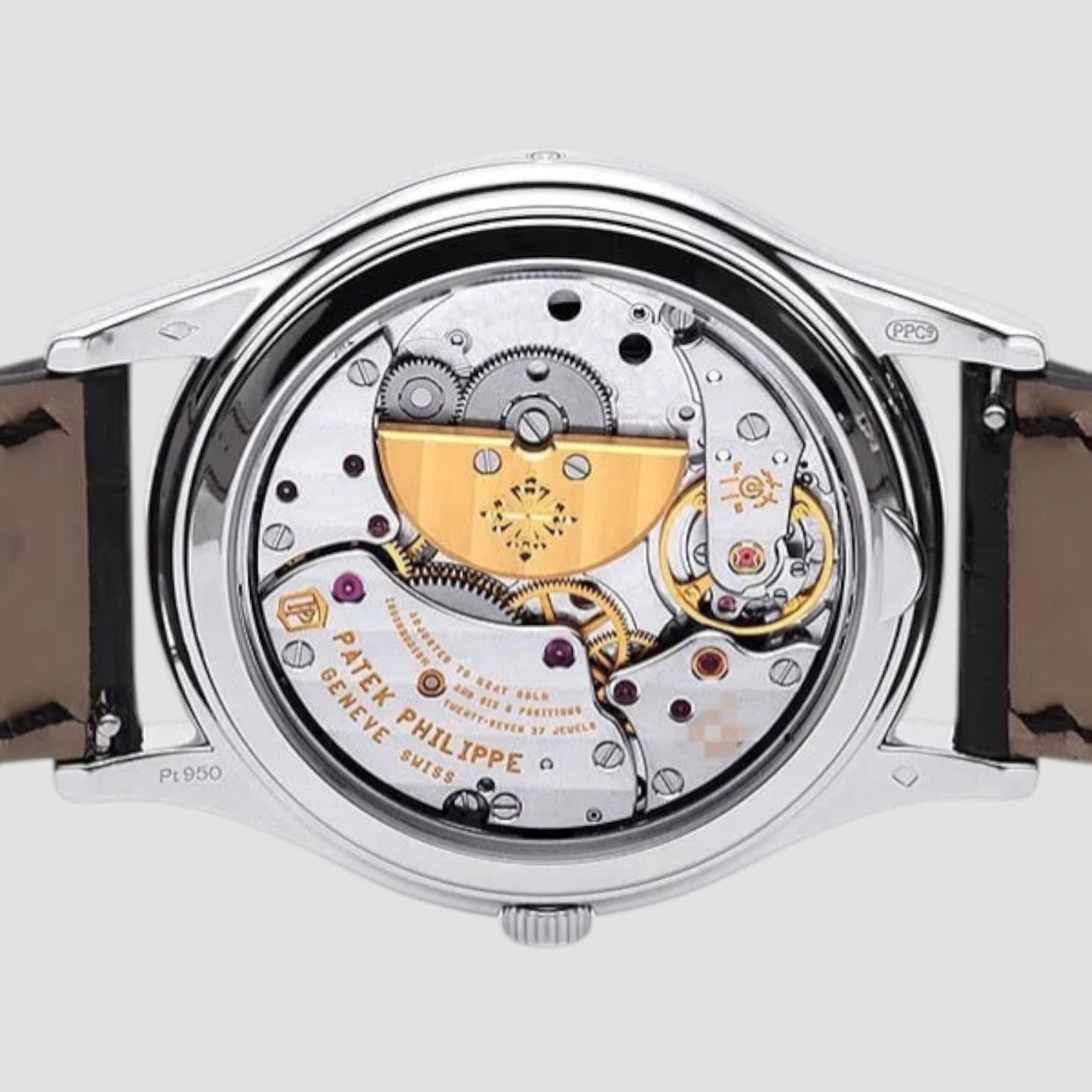 Perpetual Calendar Platinum Charcoal Grey Dial RARE