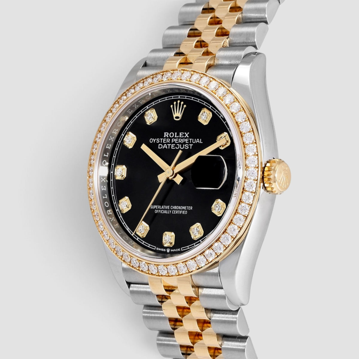 Datejust 36 Black Diamond Dial Jubilee