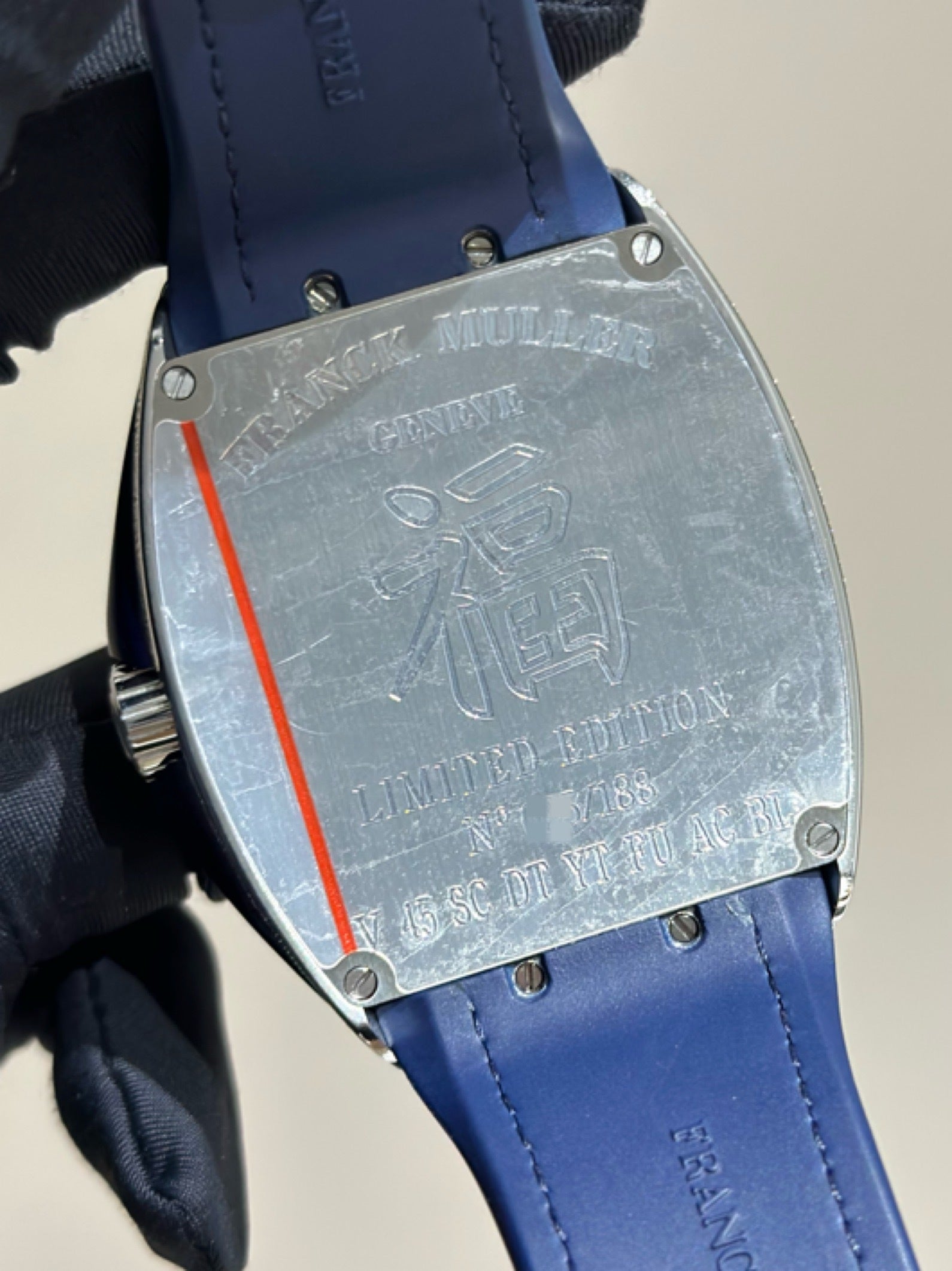 Vanguard V45 Vanguard Automatic Blue FU 福 Limited Edition - Diamond custom - Iced Out