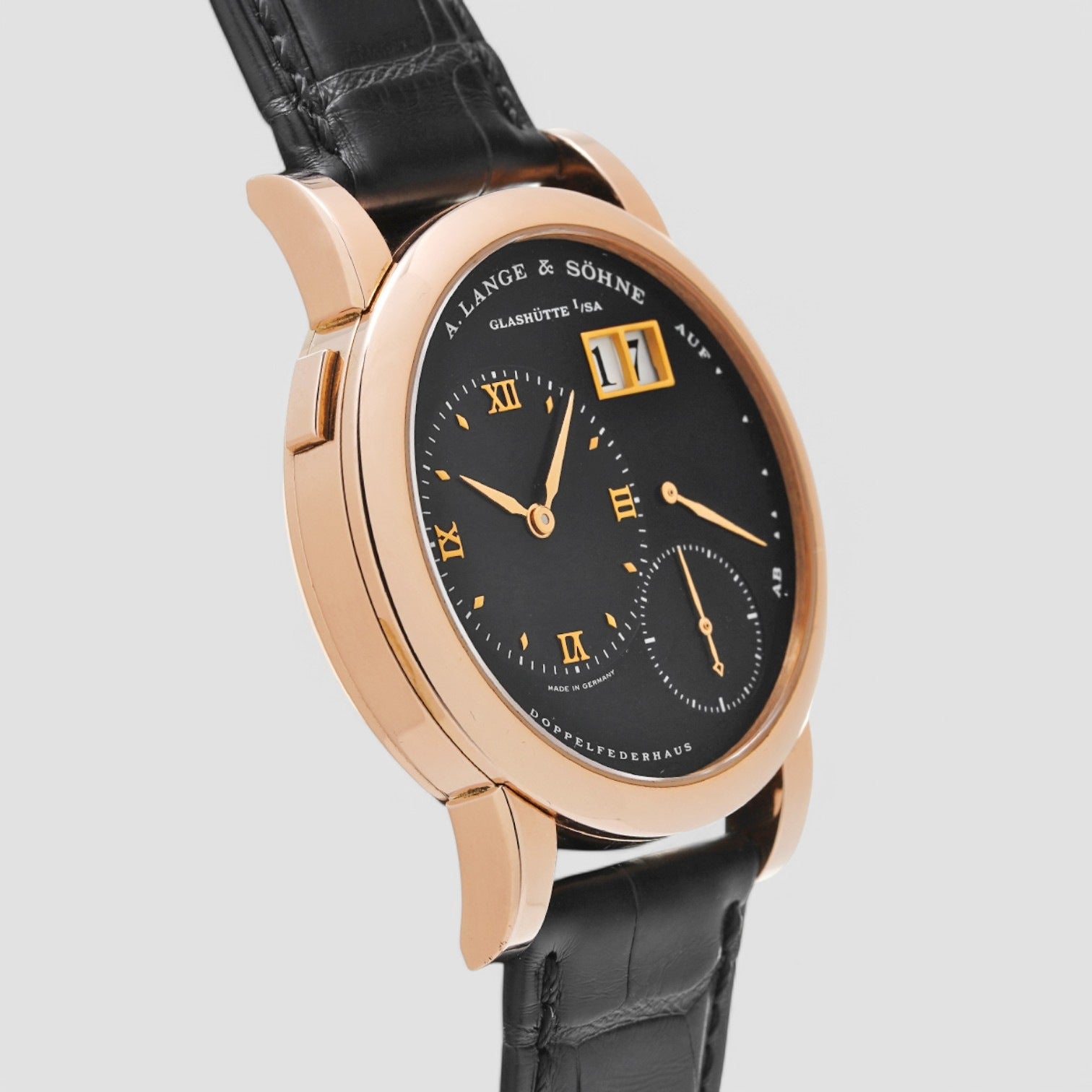 Lange 1 18K Rose Gold Black Dial