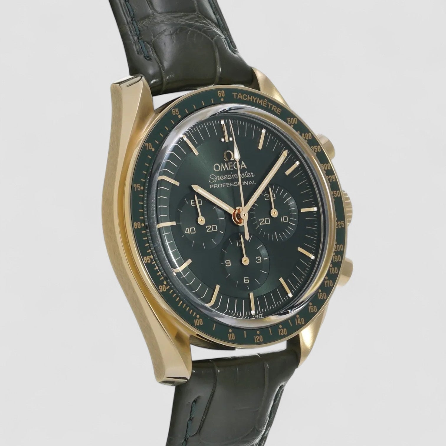 Speedmaster Moonwatch Professional Yellow Gold MOONSHINE Green Dial