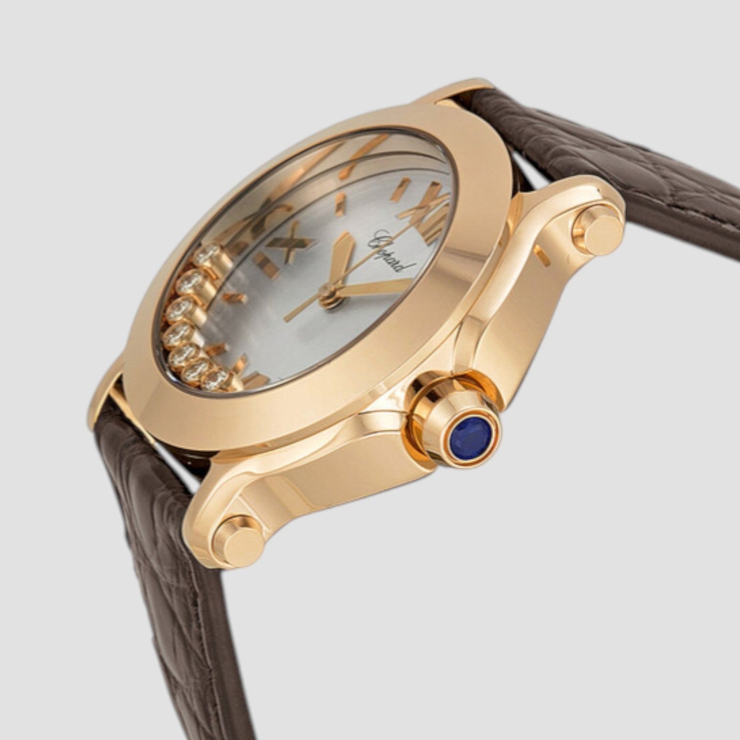 Happy Sport II 18k Rose Gold Diamond Watch