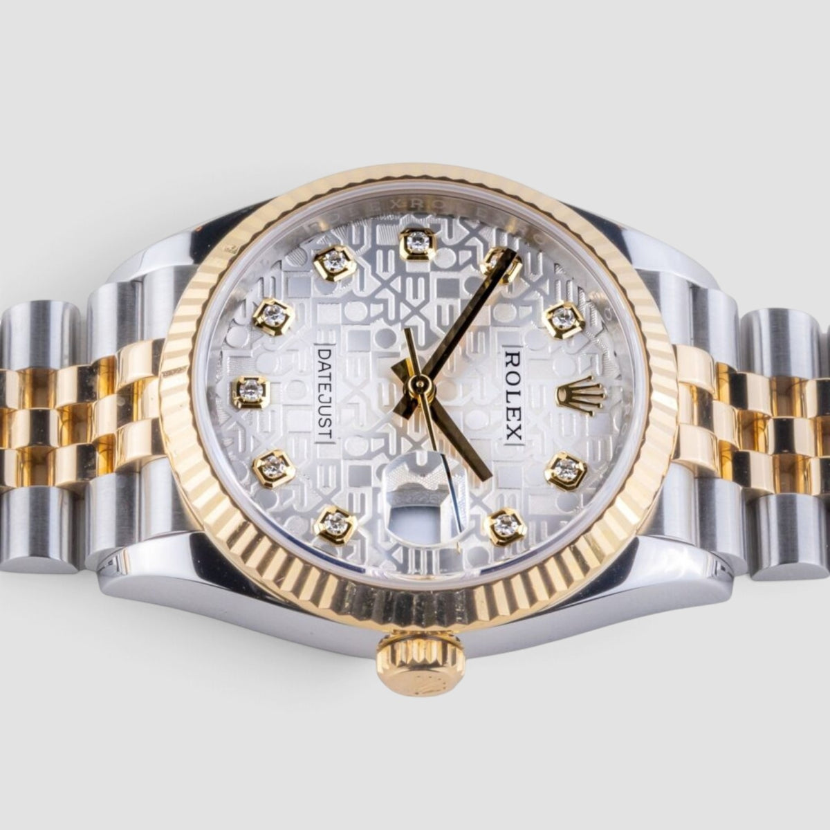 Datejust 36 Silver Computer Diamond Dial Jubilee