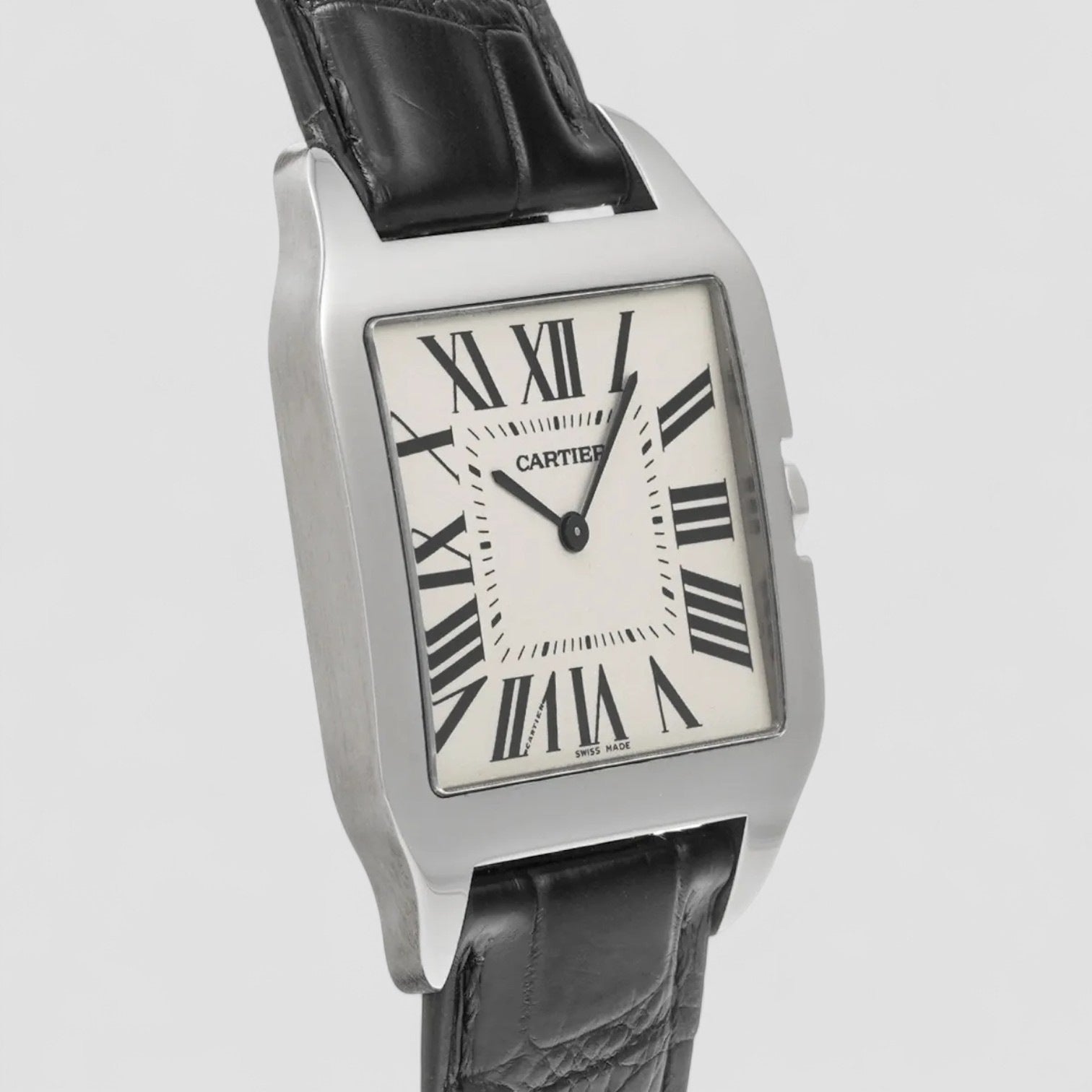 Santos Dumont White Gold Manual Wind